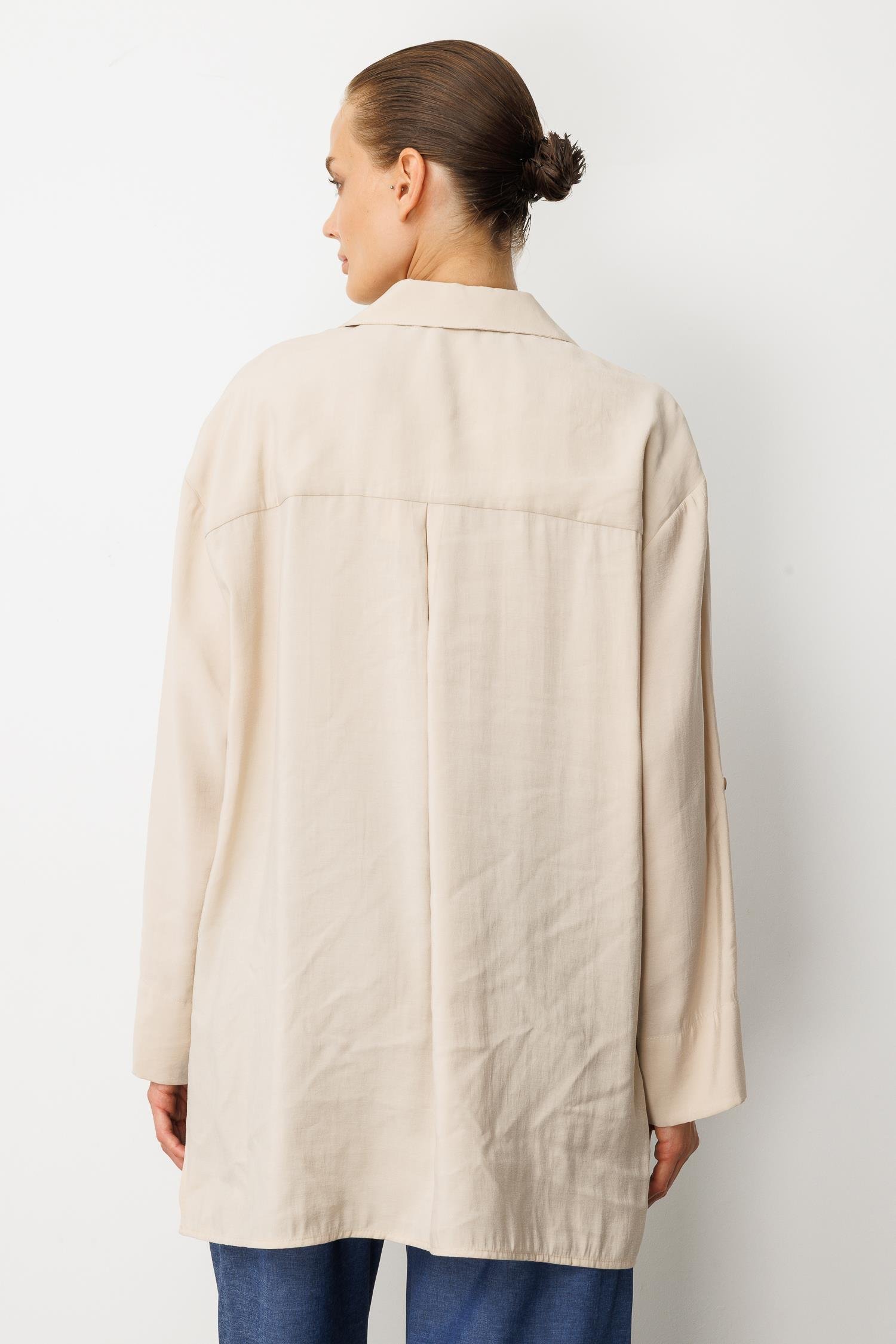 Oversize Cupra Tunik Gömlek-TAŞ