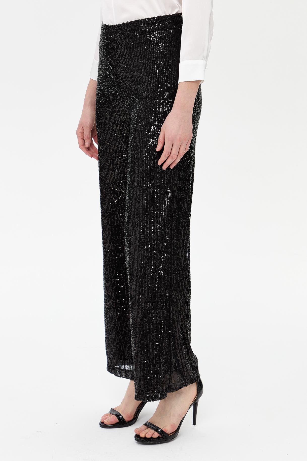 Pul Payet Pantolon - SİYAH