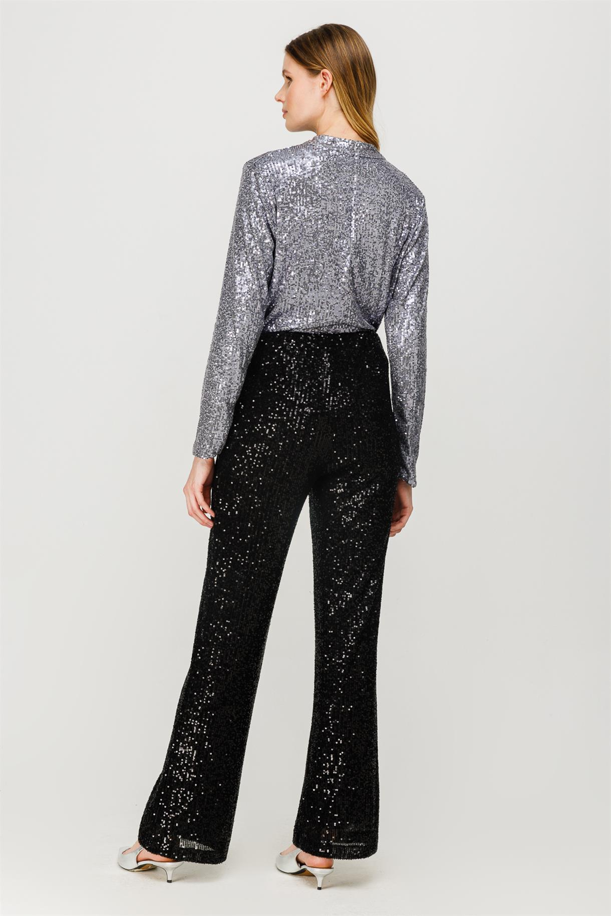 Pul Payet Pantolon - SİYAH