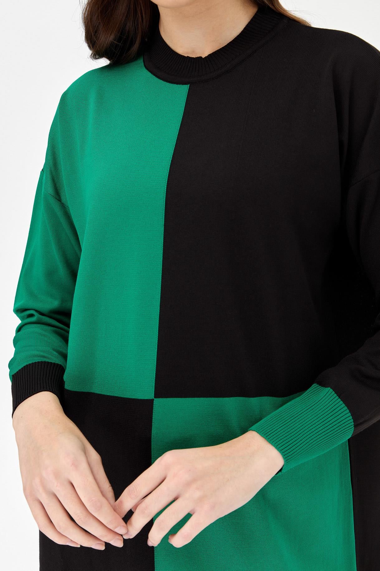 Renk Bloklu Triko Tunik - BENETTON