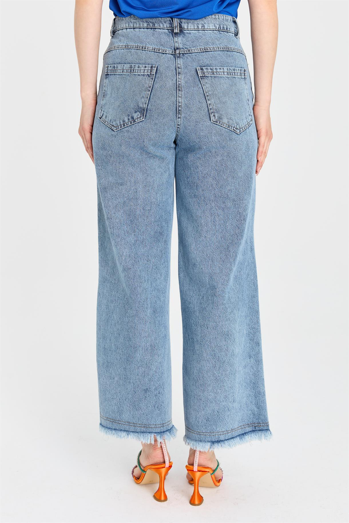 S2-701 KOT BAYAN PANTOLON - MAVİ