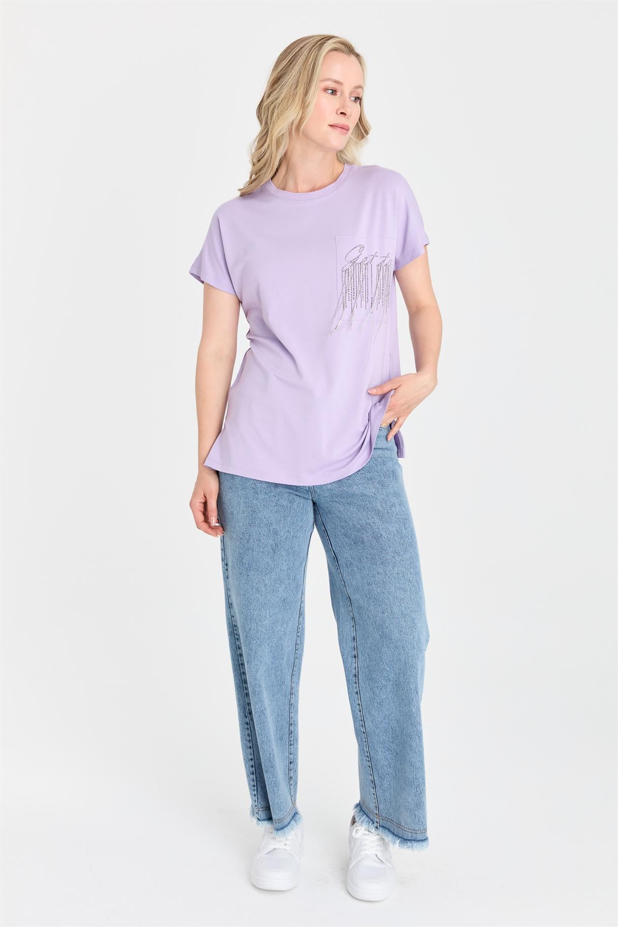 S8-429 İLAYDA BAYAN BLUZ - LILA