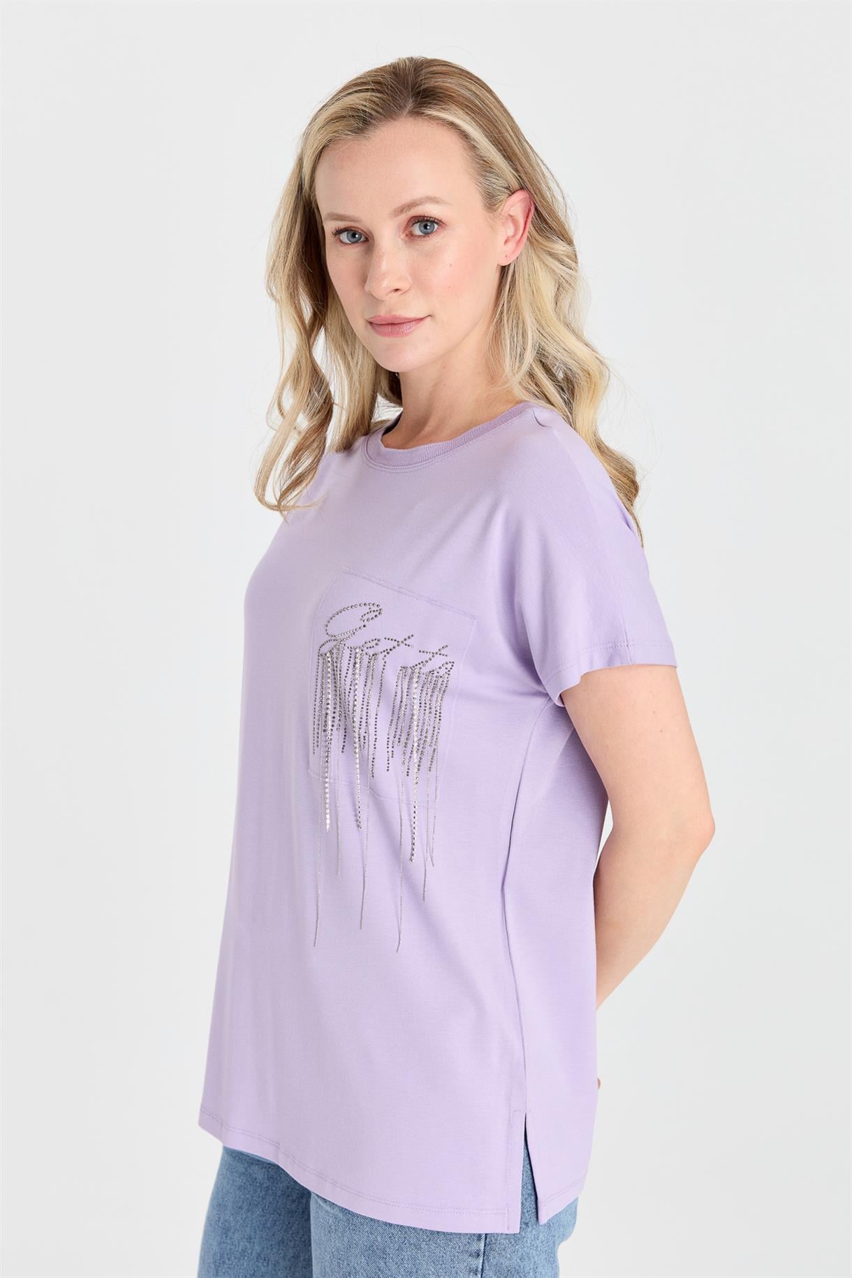 S8-429 İLAYDA BAYAN BLUZ - LILA