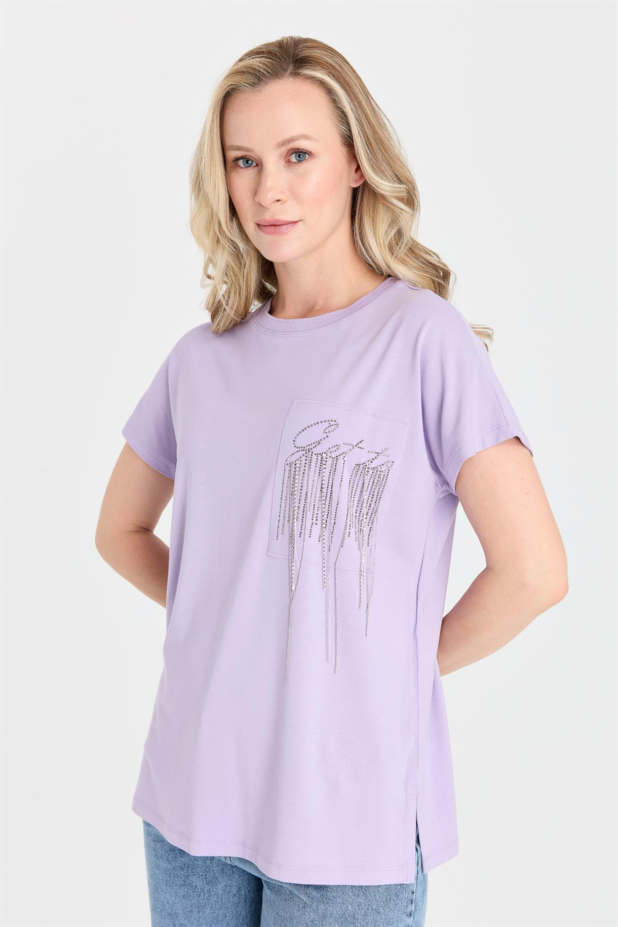 S8-429 İLAYDA BAYAN BLUZ - LILA
