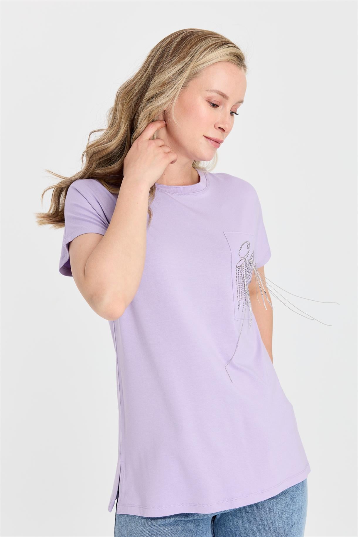 S8-429 İLAYDA BAYAN BLUZ - LILA