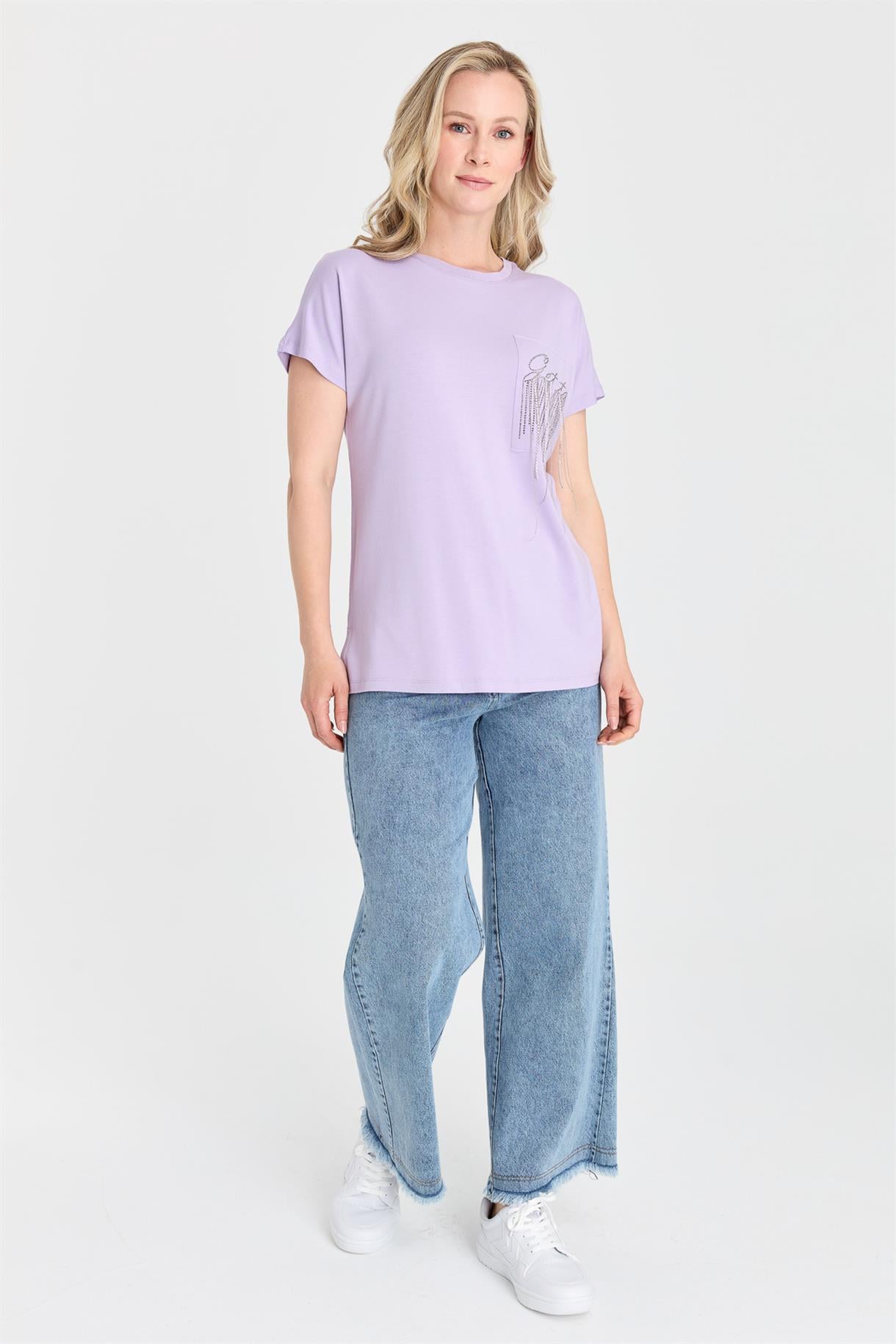 S8-429 İLAYDA BAYAN BLUZ - LILA