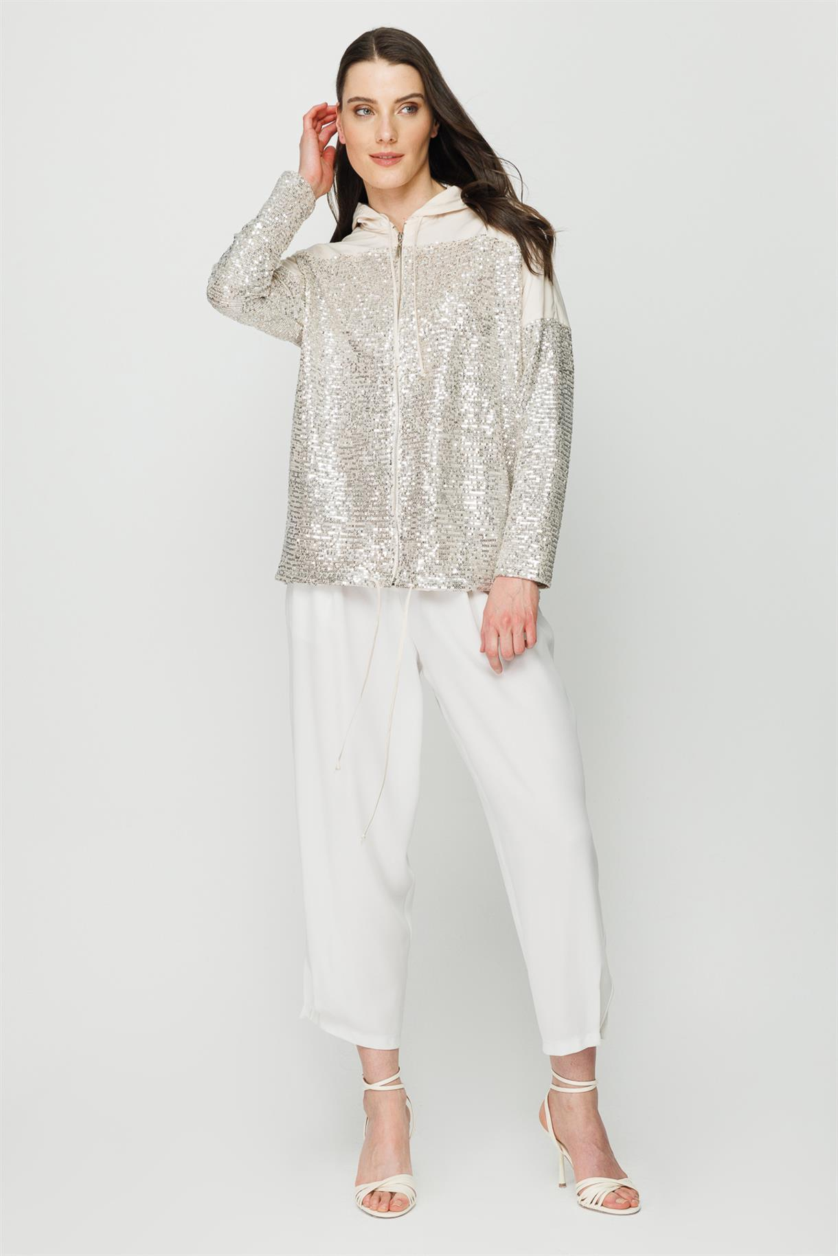 S8-619 ZARA PAYET KAPŞ.BAYAN BLUZ - BEJ