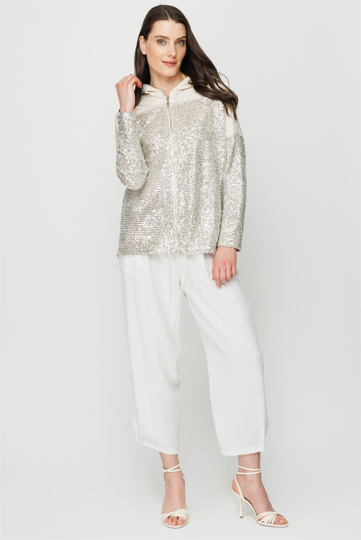 S8-619 ZARA PAYET KAPŞ.BAYAN BLUZ - BEJ
