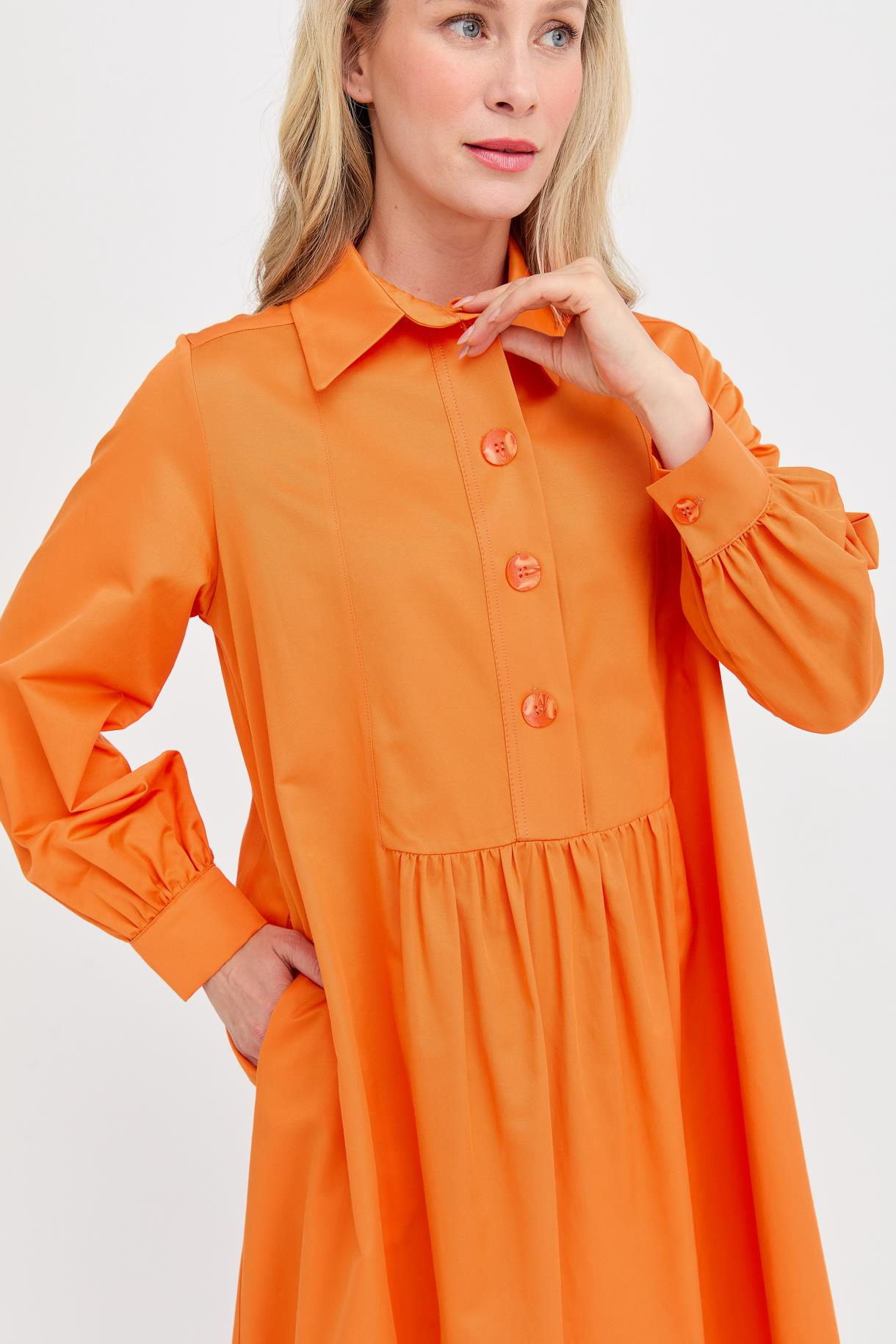 S8-640 COTON BAYAN TUNİK - ORANJE