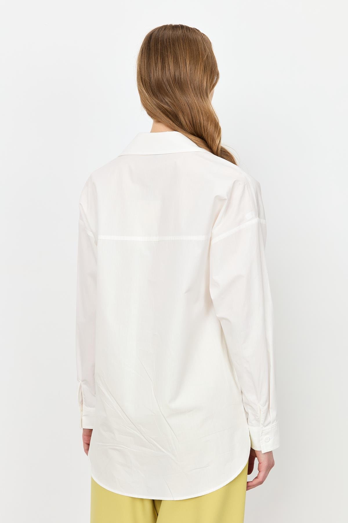 Soyut Desen Pamuklu Gömlek-KEMIK