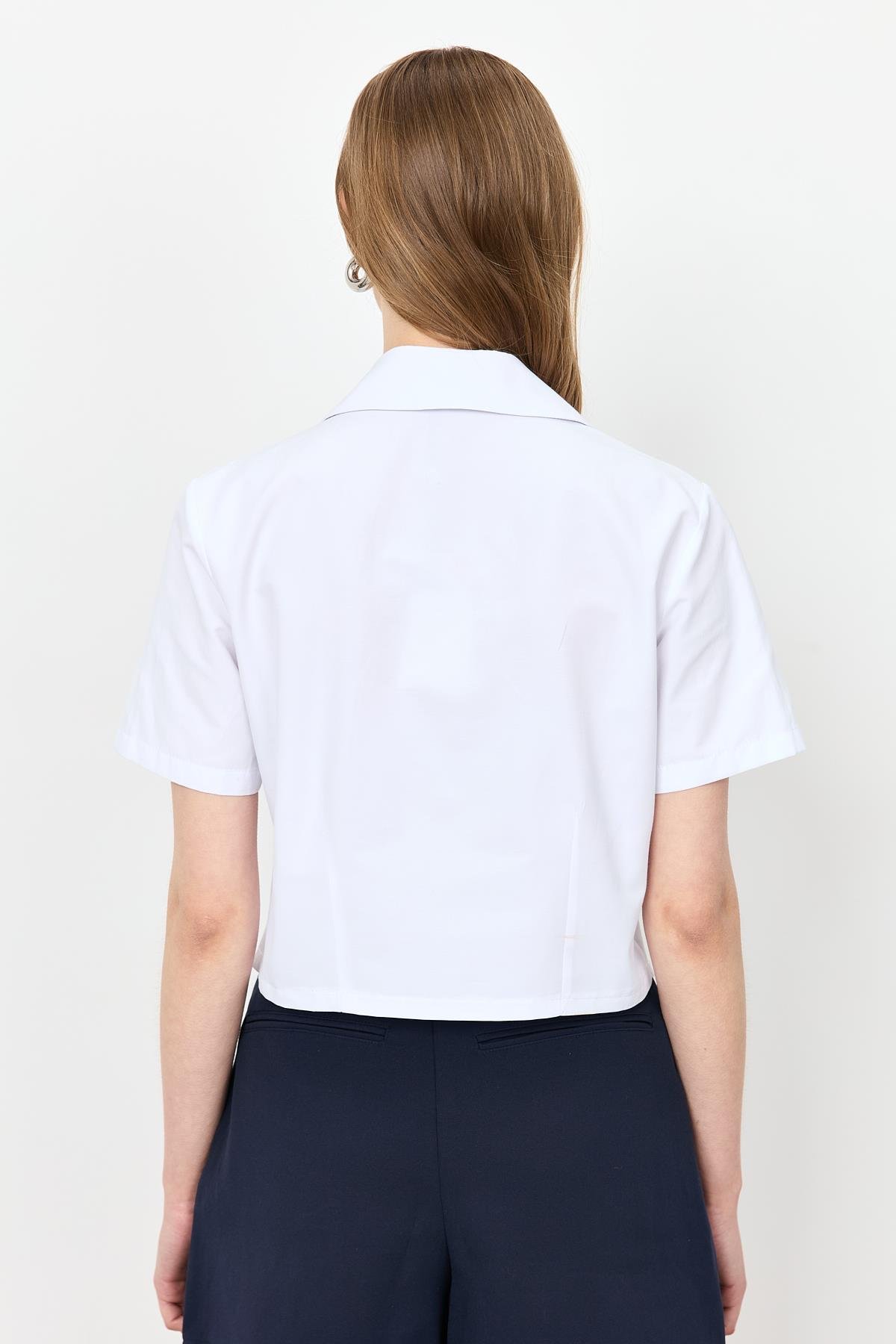 Taş İşleme Kuş Figürlü Gömlek-KEMIK