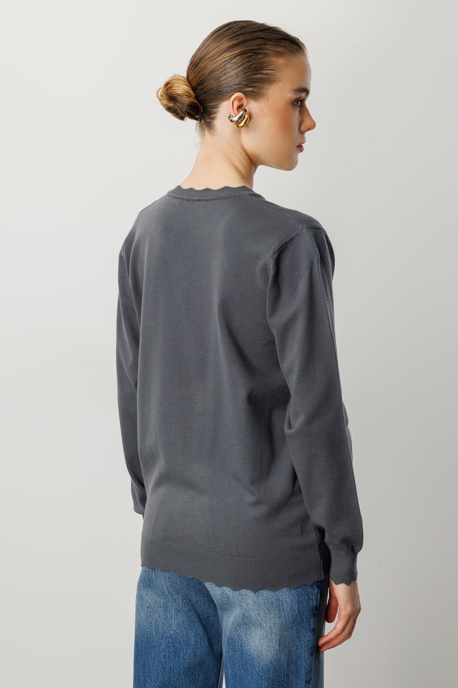 V yaka Angora Triko Kazak-FUME