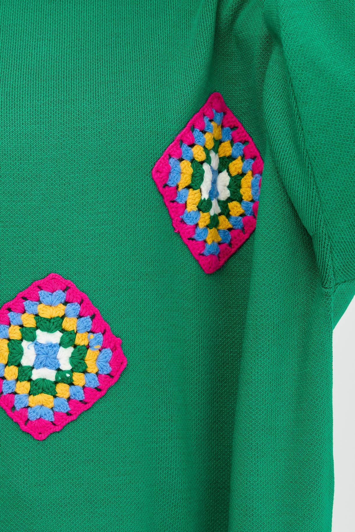 Yarım Balıkçı Nakışlı Triko Tunik - BENETTON