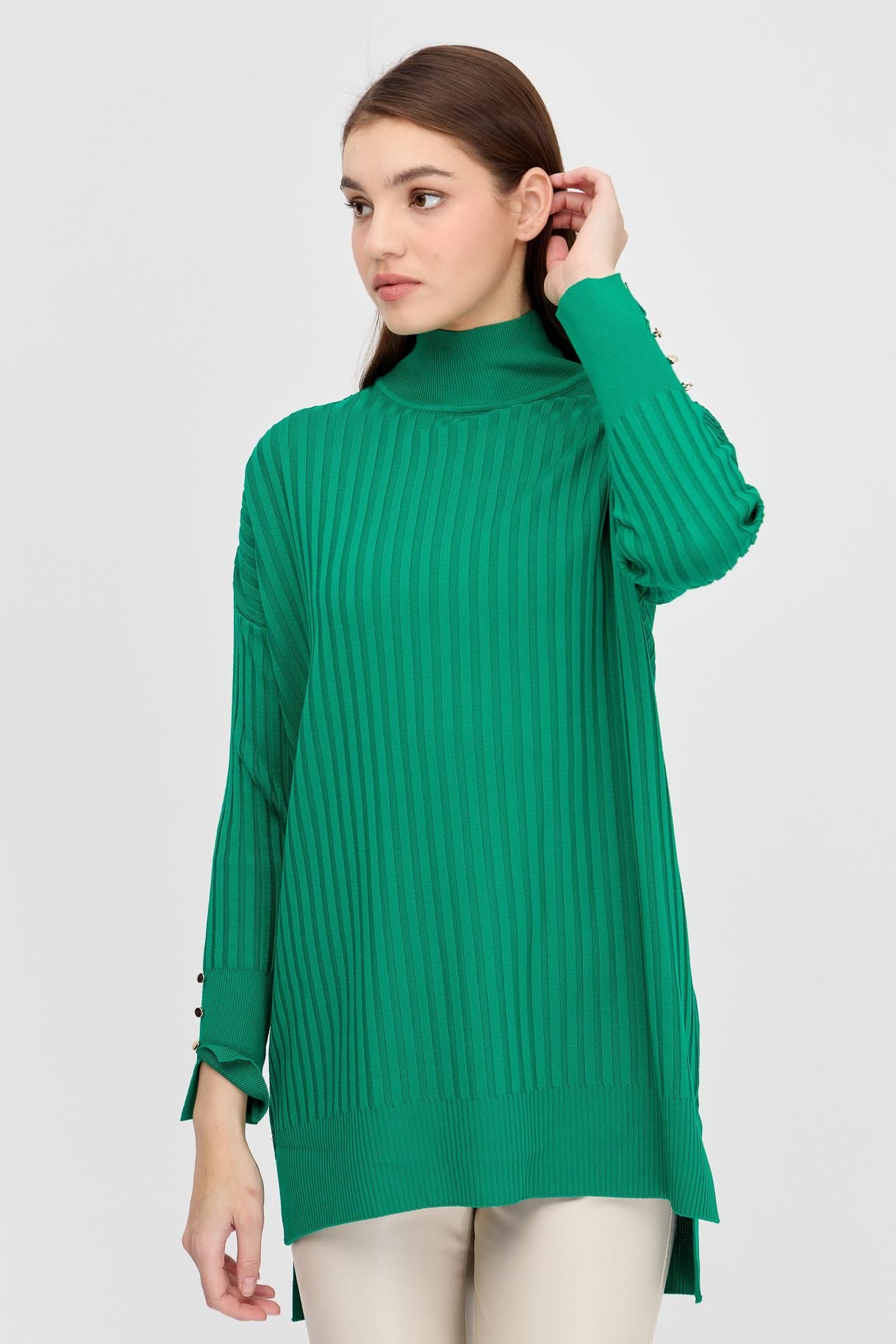 Yarım Balıkçı Triko Tunik - BENETTON