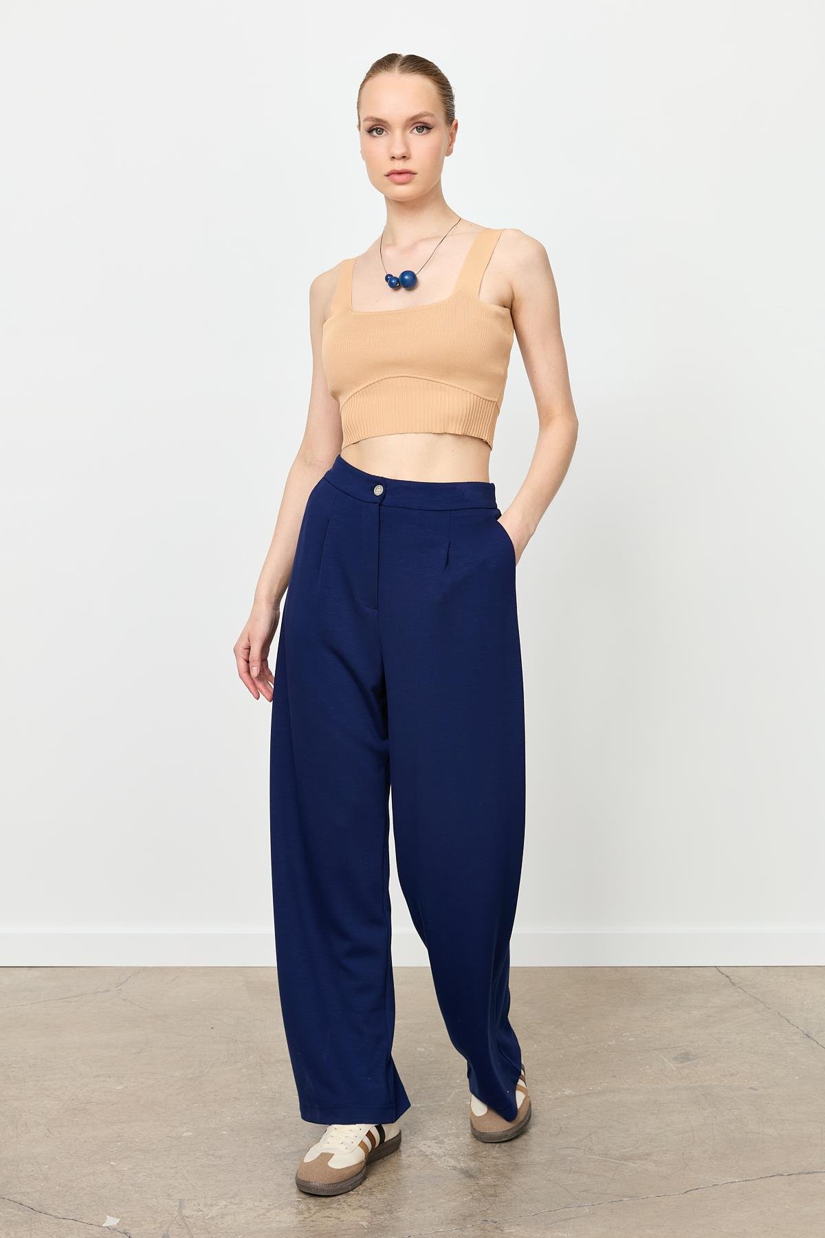 Yüksek Bel Modal Pantolon-LACI