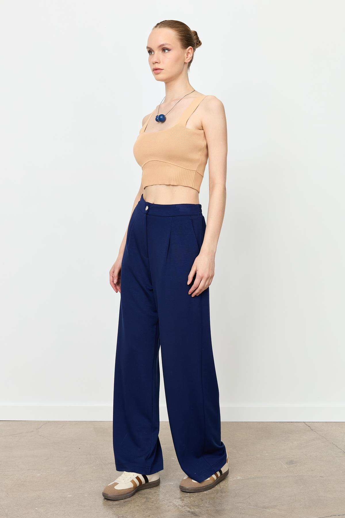 Yüksek Bel Modal Pantolon-LACI