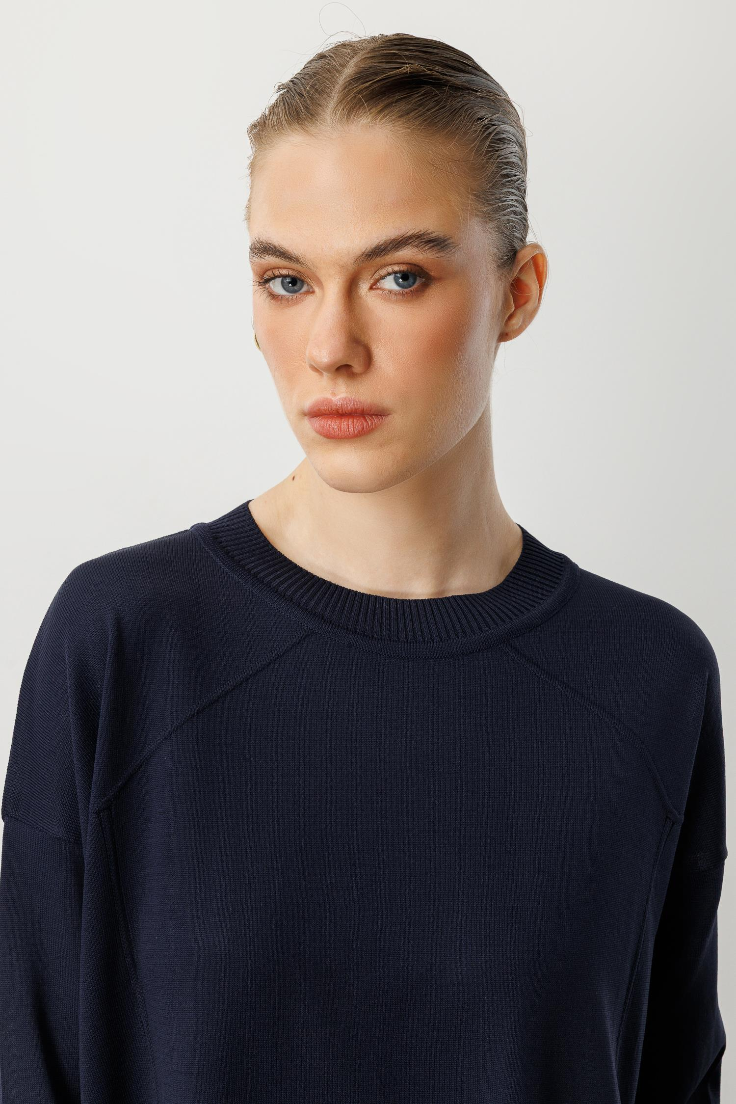 Yuvarlak Yaka Basic Triko-LACI