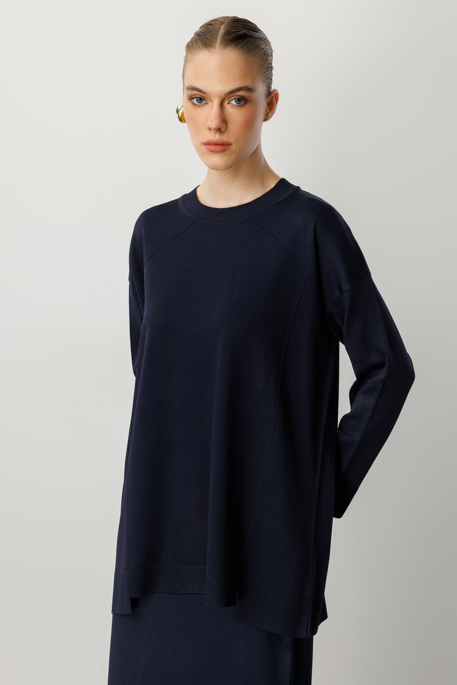 Yuvarlak Yaka Basic Triko-LACI