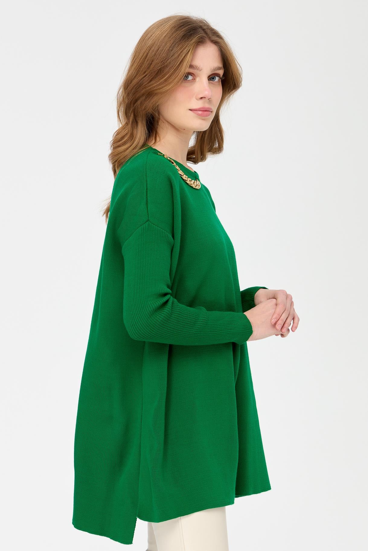 Zincir Detaylı Triko Tunik - BENETTON