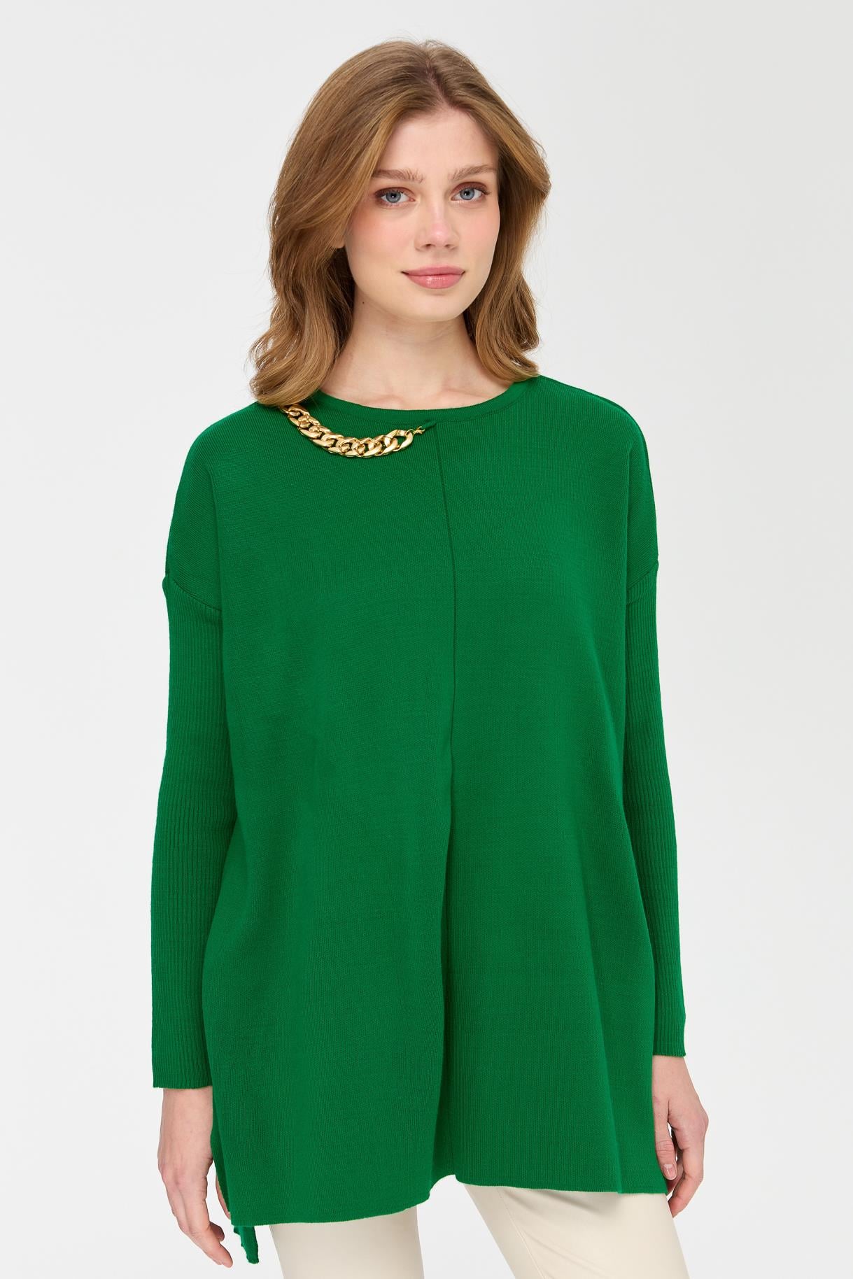 Zincir Detaylı Triko Tunik - BENETTON