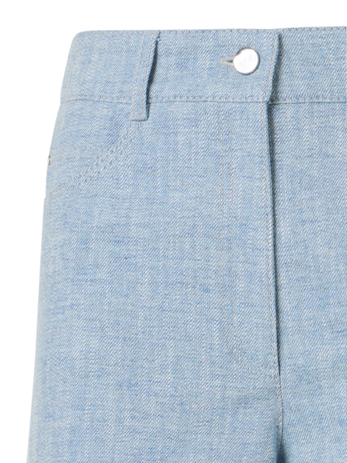 Akris Punto Yüksek Bel Geniş Paça Denim Pantolon