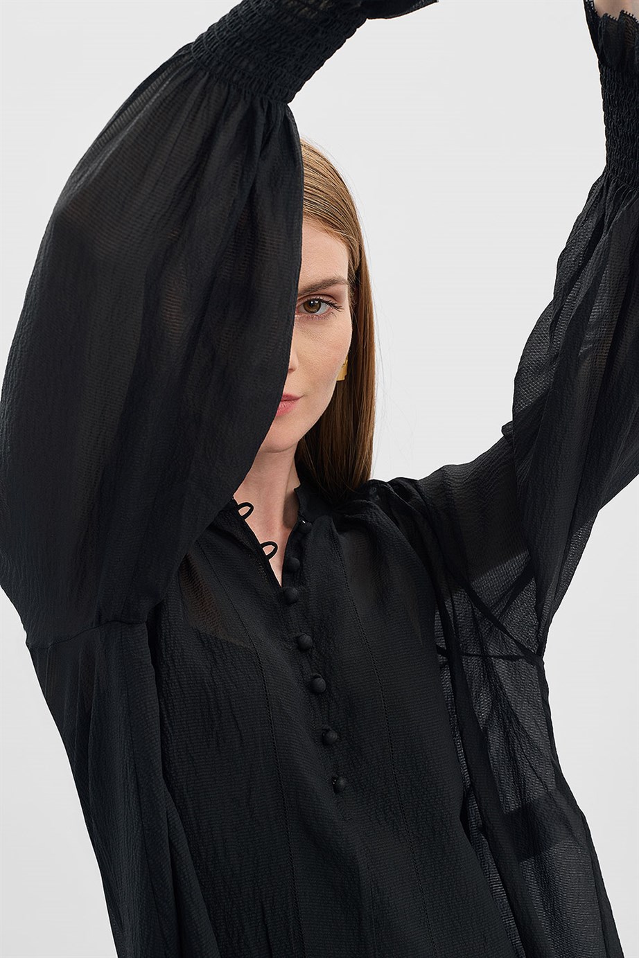 Escada  Atletli Reglan Kol İpek Bluz