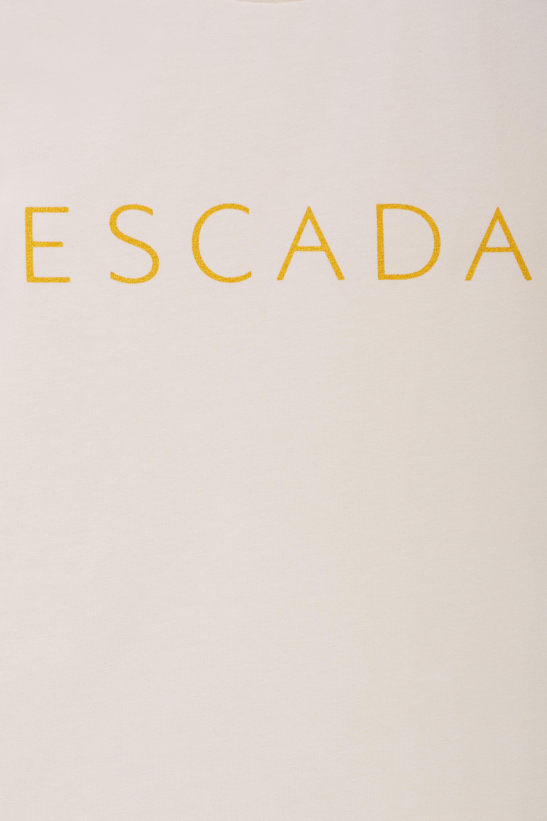 Escada Çocuk Bisiklet Yaka Logolu Basic T-shirt