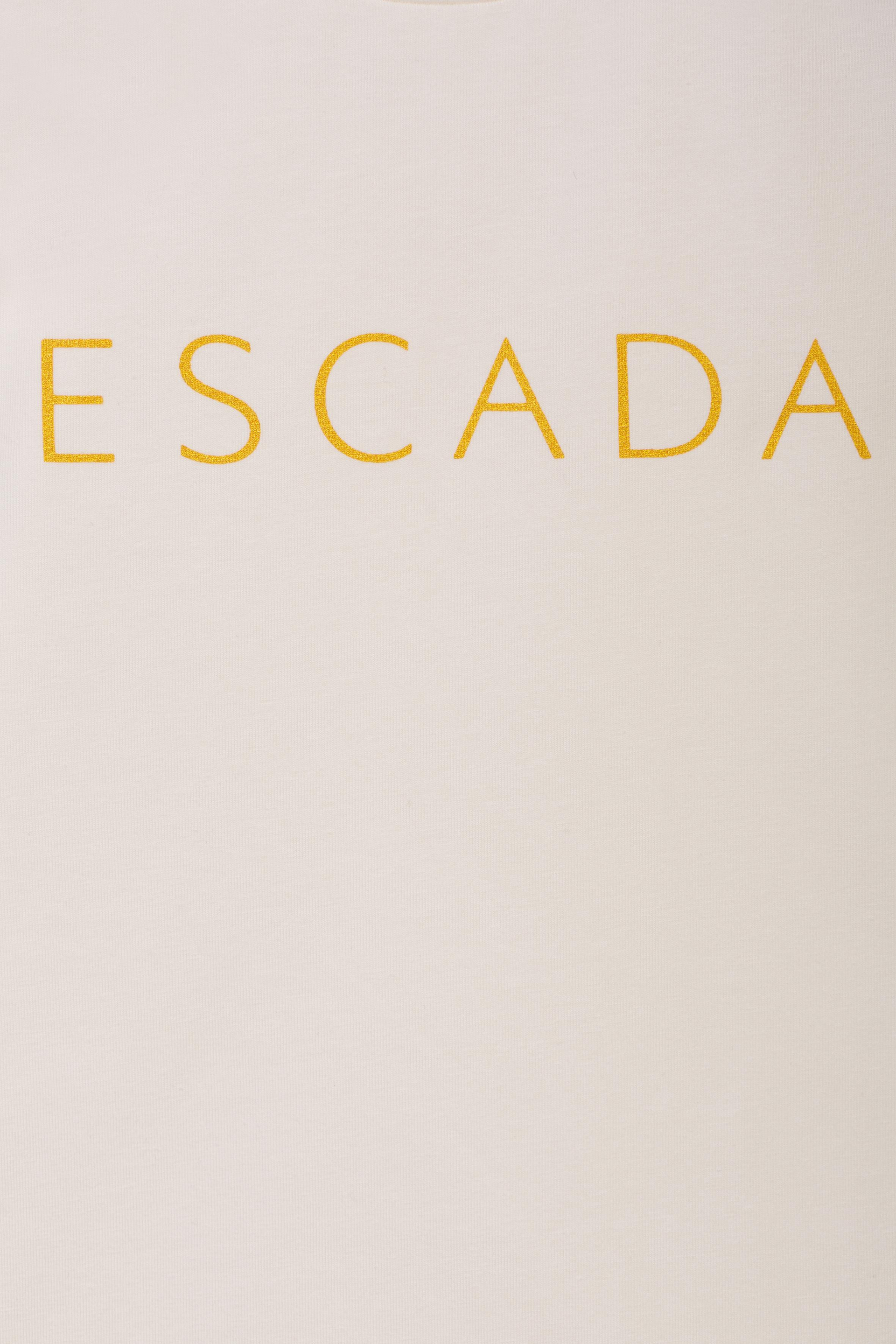 Escada Çocuk Bisiklet Yaka Logolu Basic T-shirt