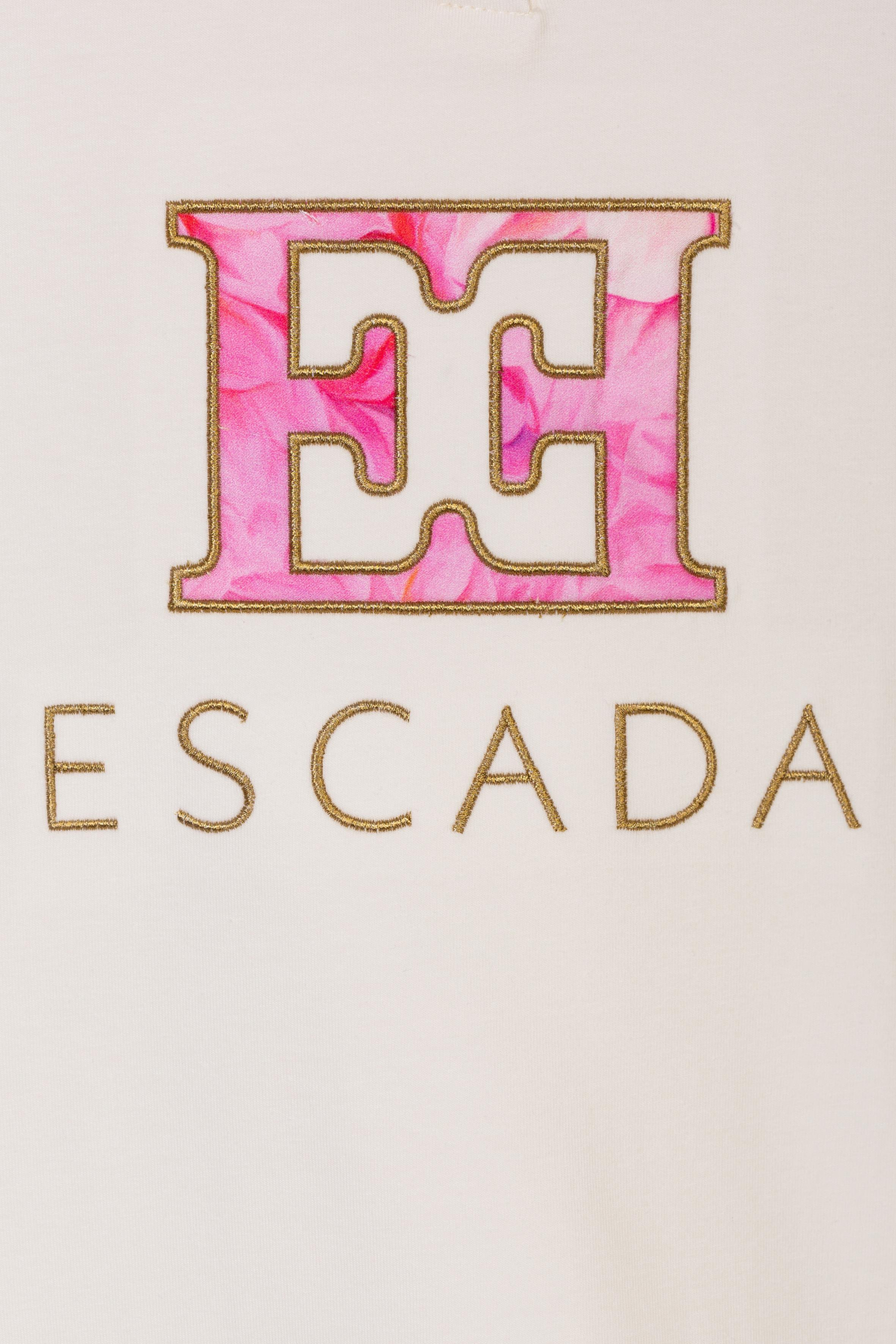 Escada Çocuk Fırfır Yaka Detaylı Tek Düğmeli Logolu Elbise