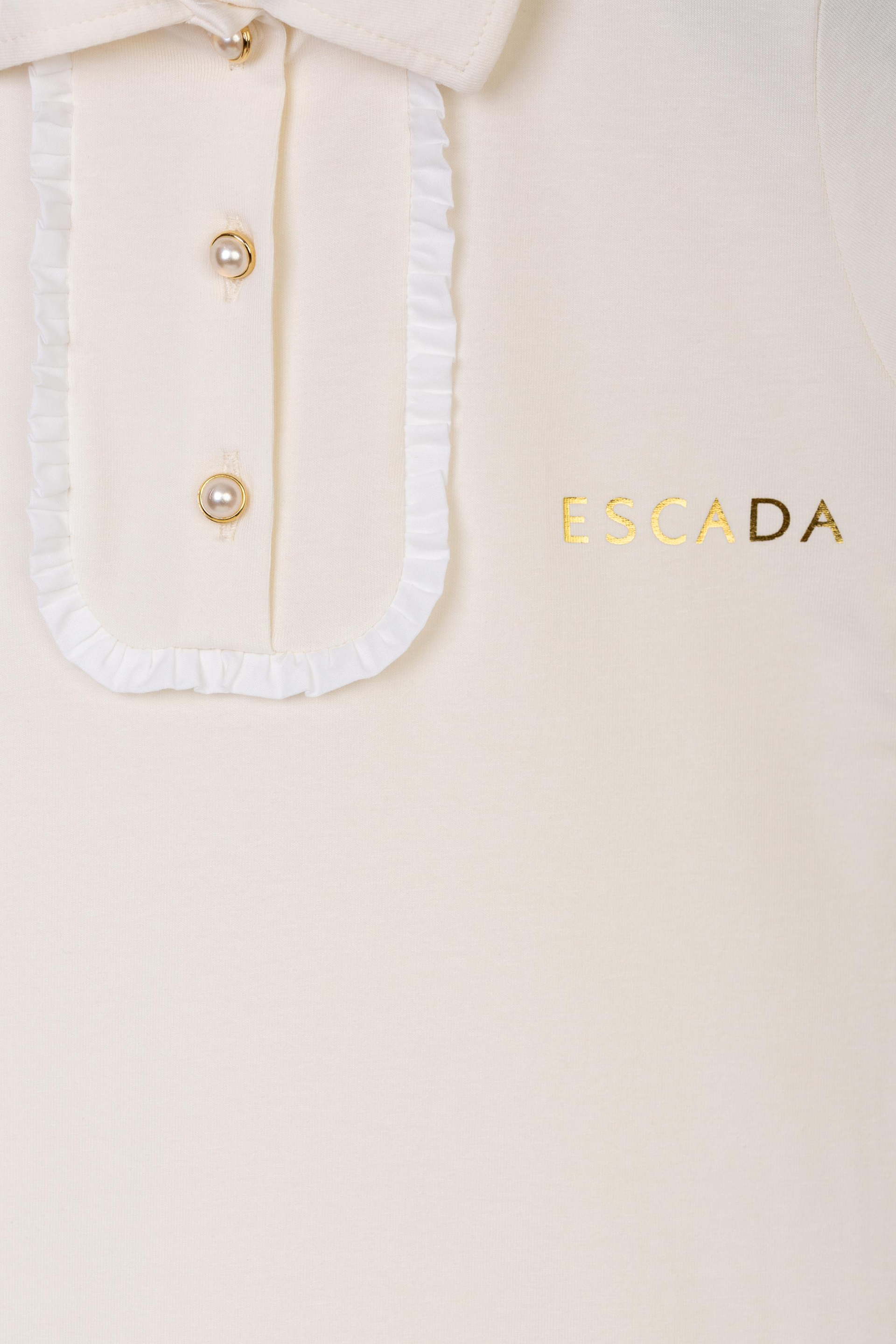 Escada Çocuk İnci Düğmeli Bebe Yaka Elbise