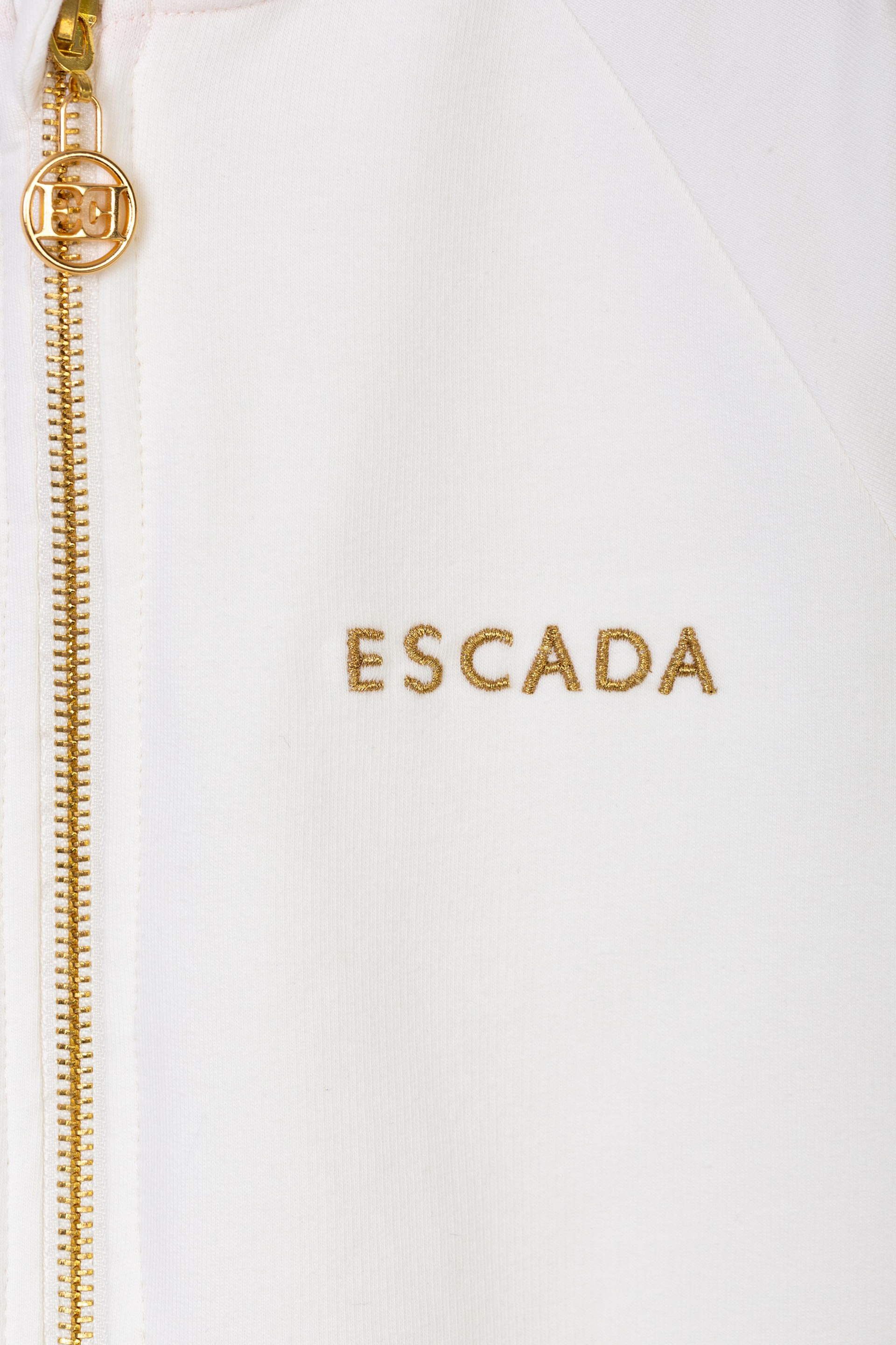 Escada Çocuk Şerit Detaylı Kapüşonlu Sweatshirt