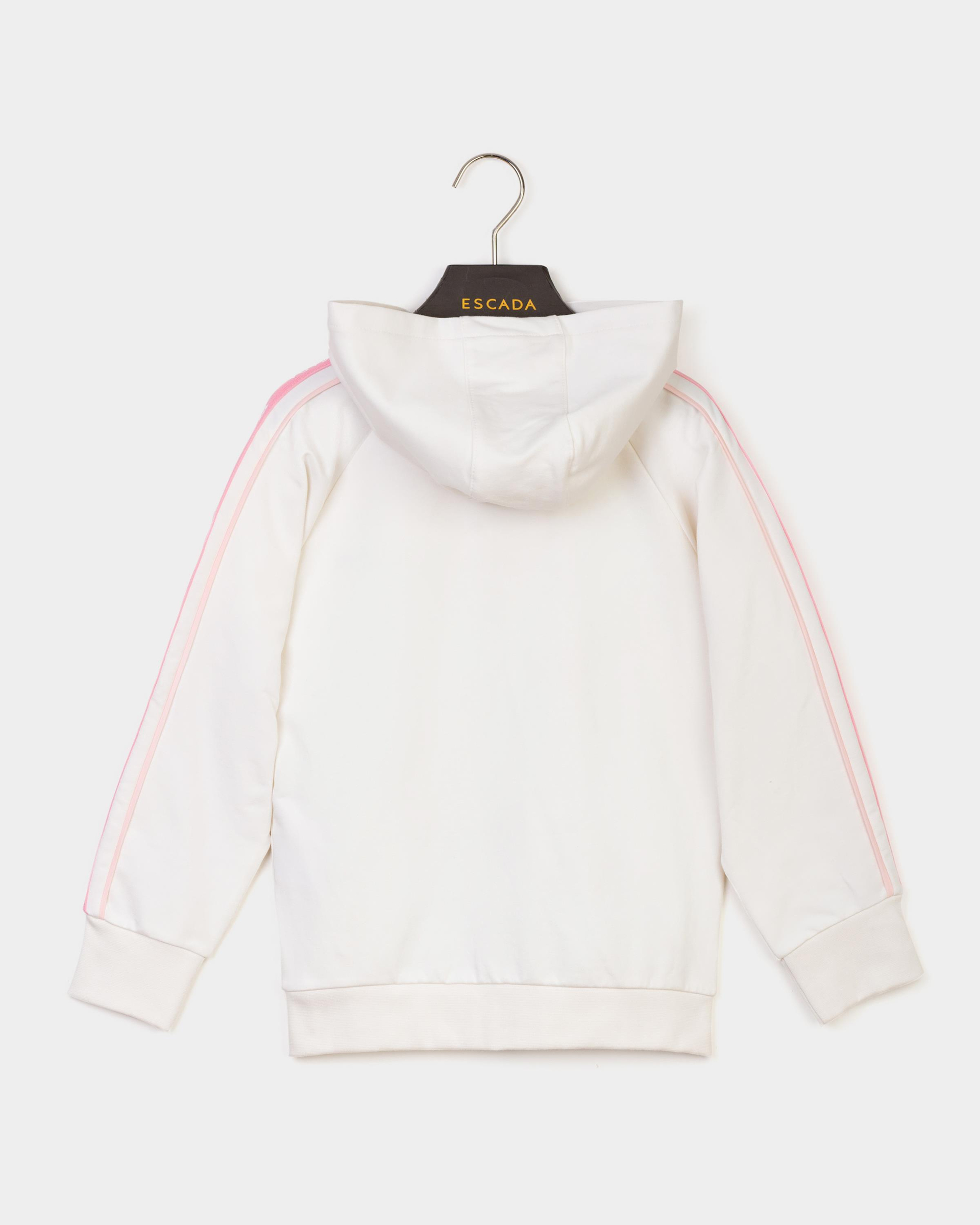 Escada Çocuk Şerit Detaylı Kapüşonlu Sweatshirt