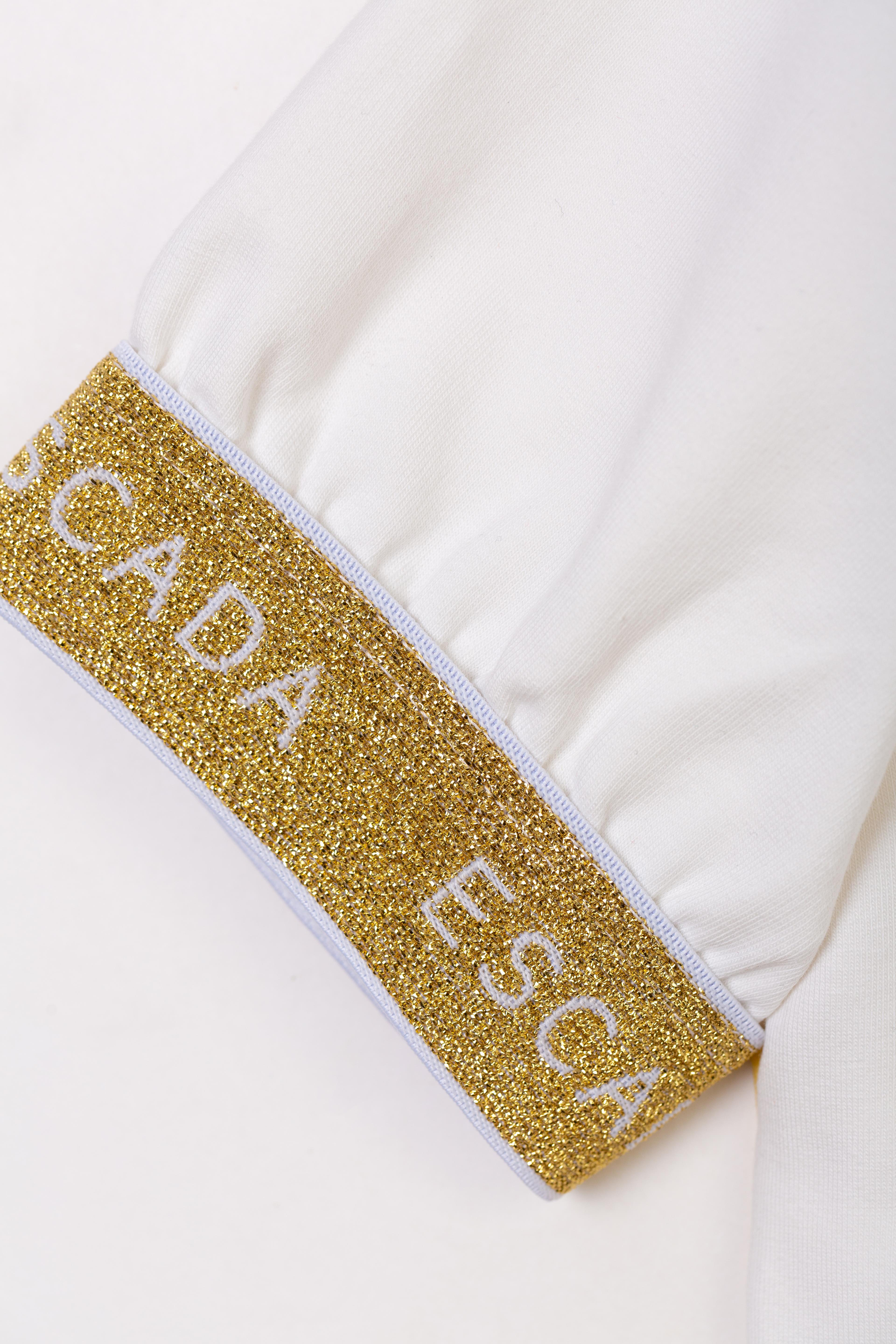 Escada Çocuk Şerit Detaylı Kısa Kol Sweatshirt