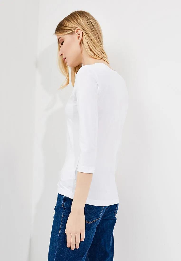 Escada  V Yaka Truvakar Kol Pamuklu T-shirt