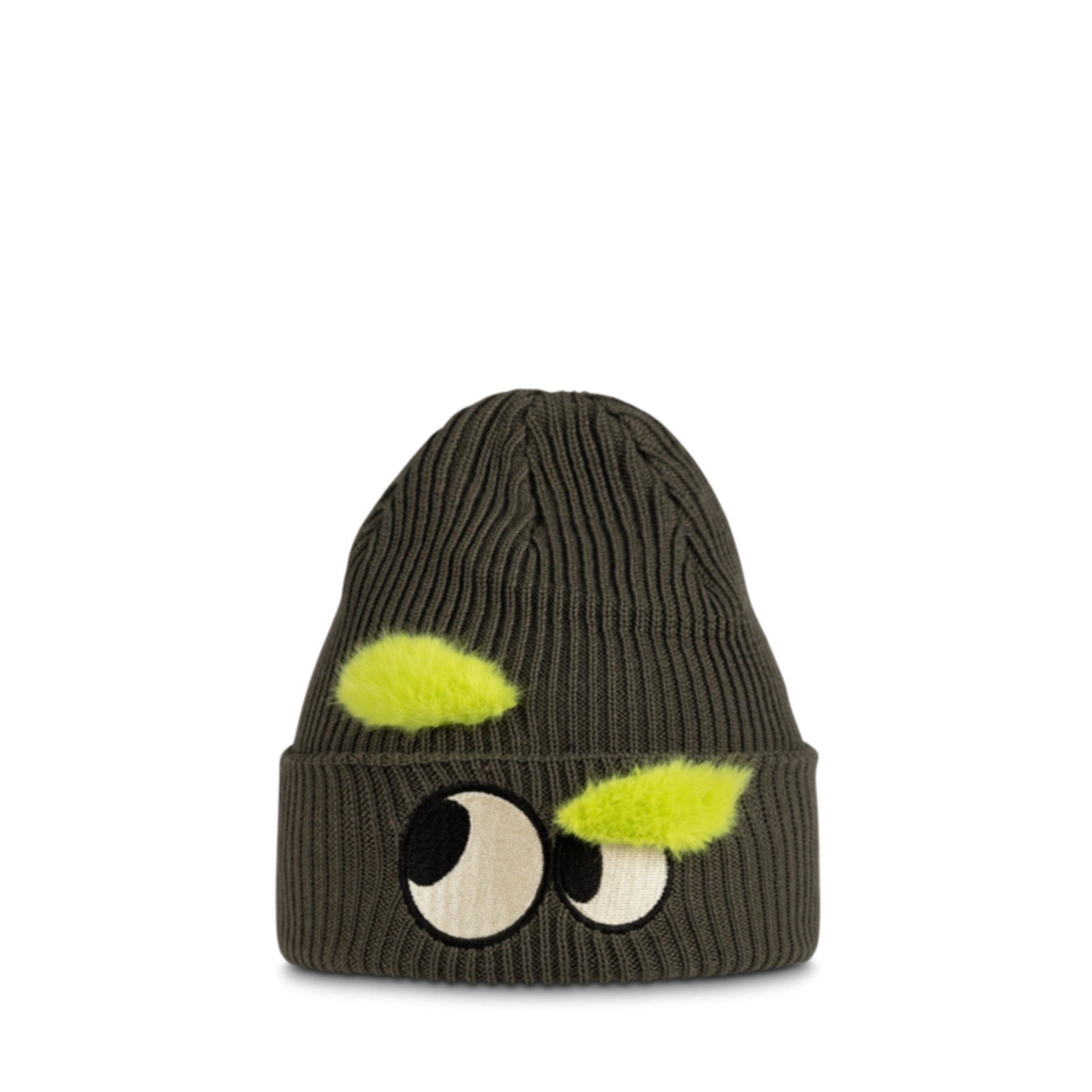 BUFF KNITTED BEANIE FUN EYES BEETLE BERE