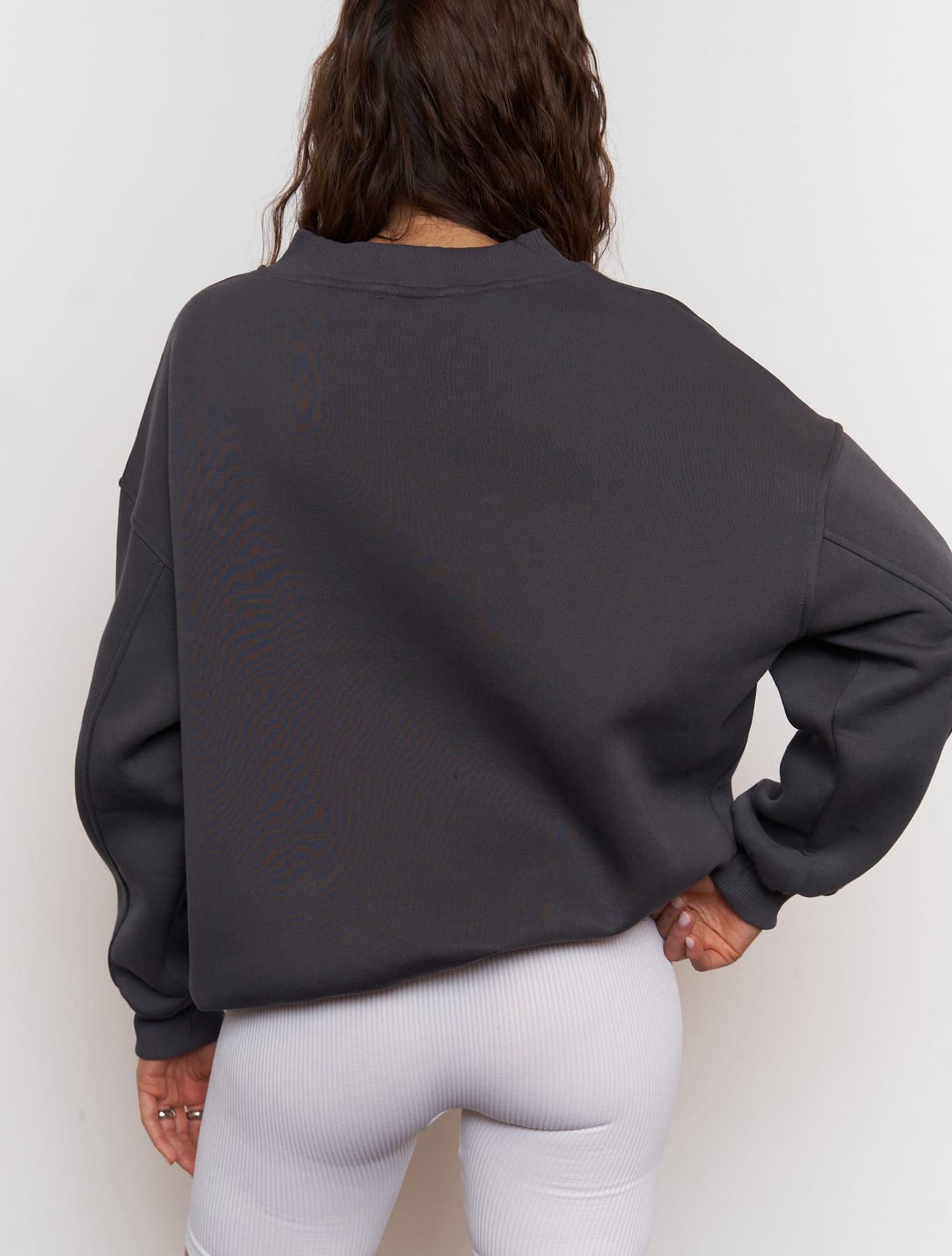 1970s Antrasit Oversize Unisex Sweatshirt