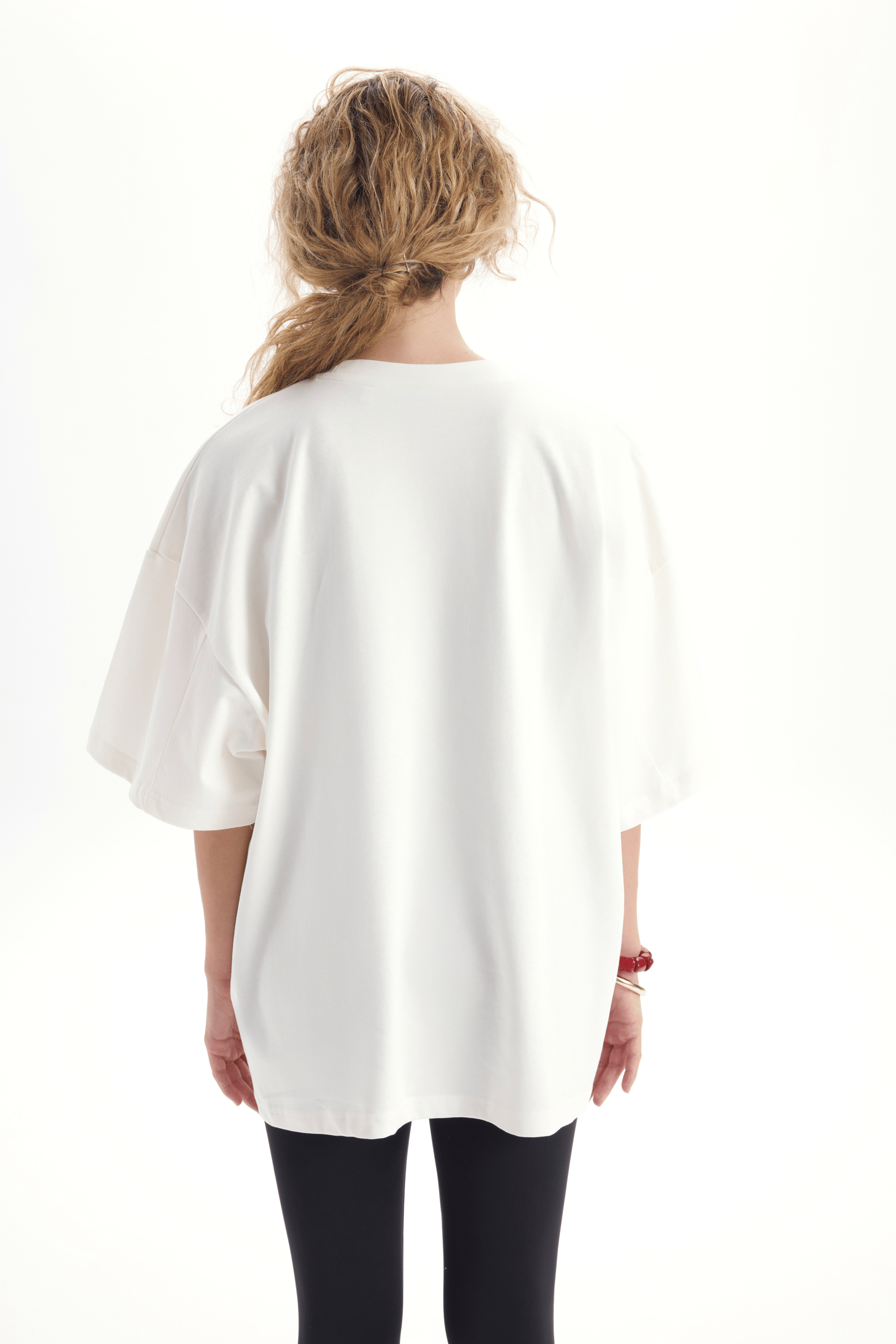 Adrien Oversize Beyaz T-Shirt
