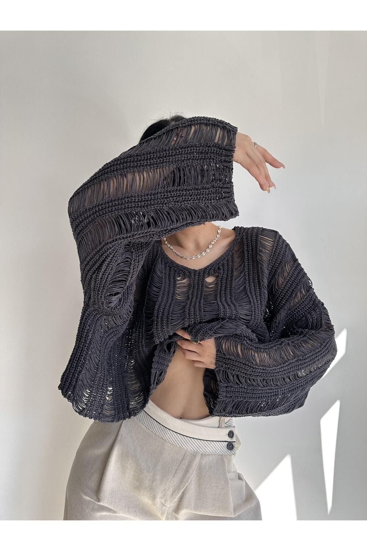 Ajur Füme Organik Triko Crop