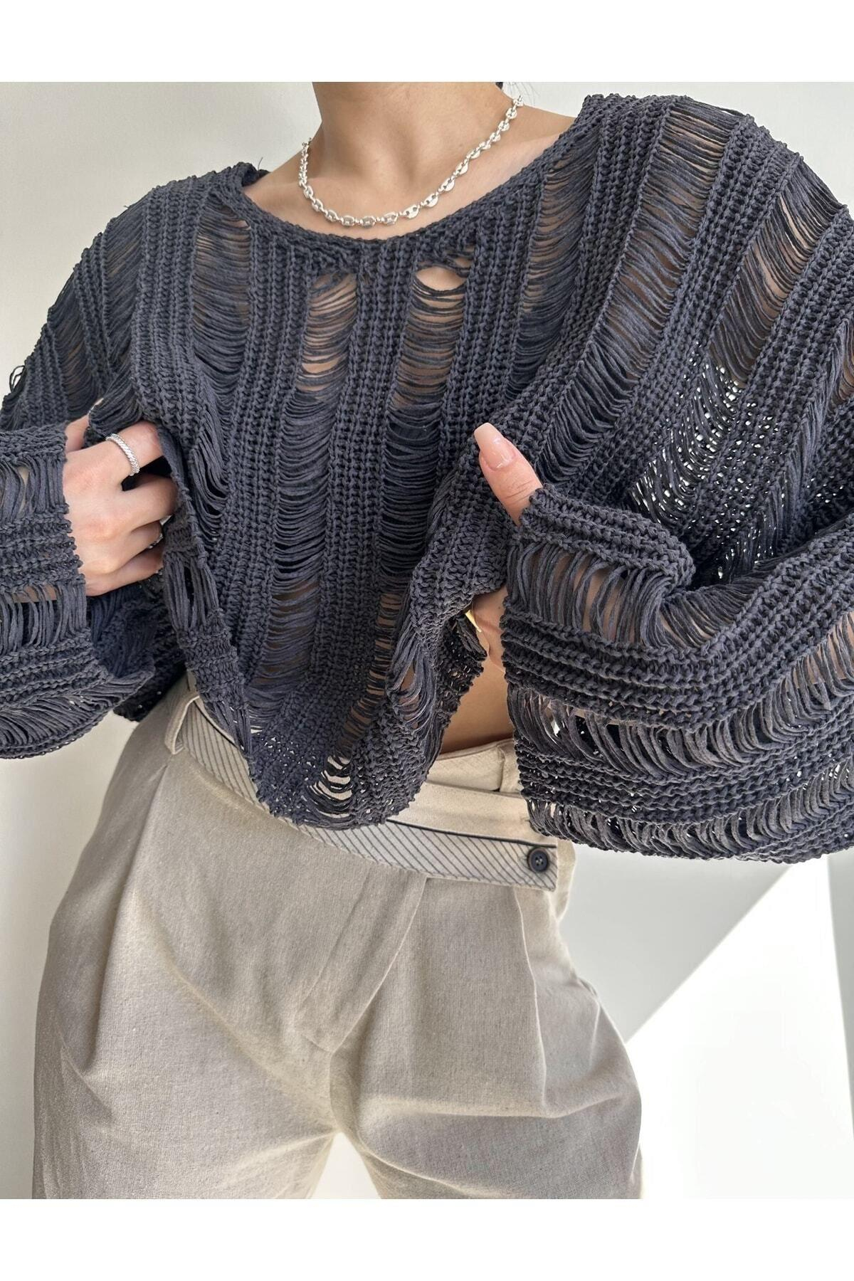 Ajur Füme Organik Triko Crop