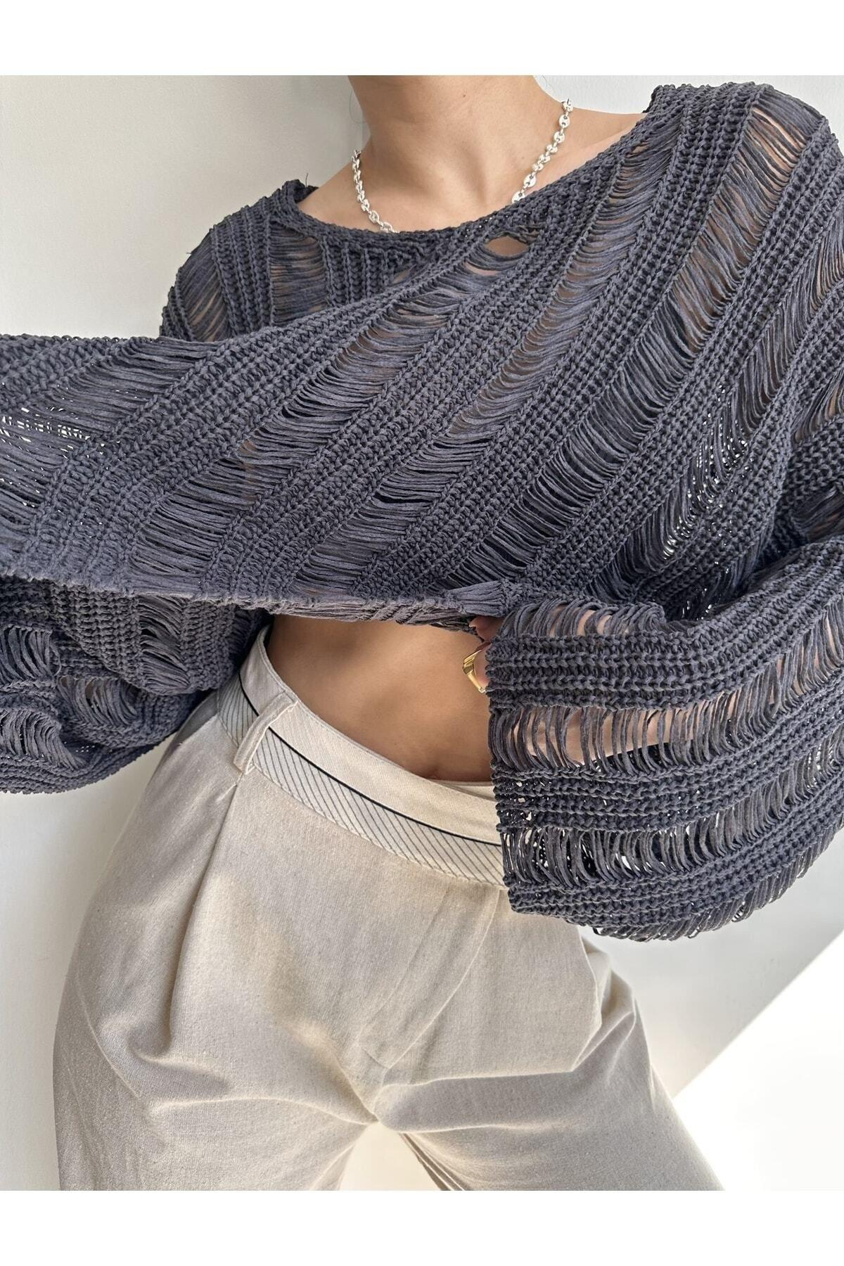 Ajur Füme Organik Triko Crop