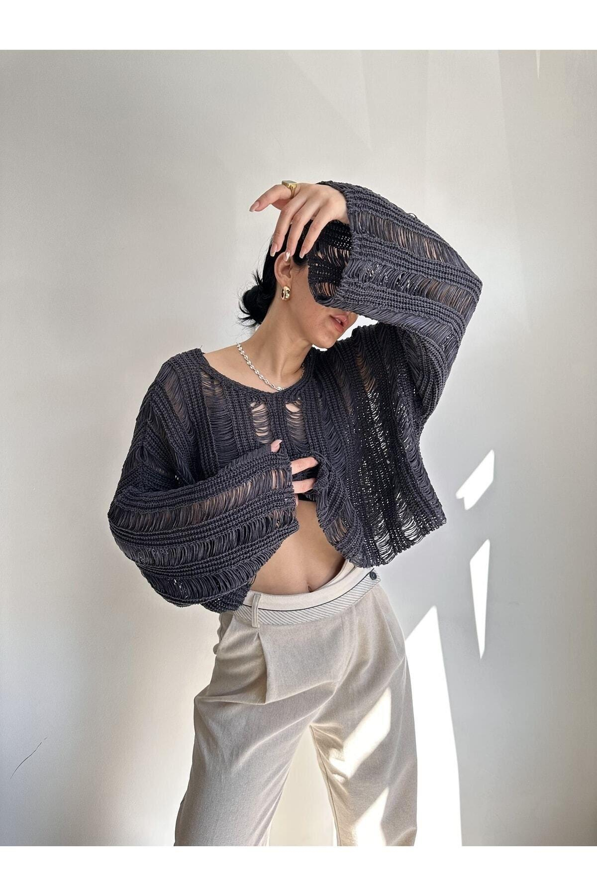 Ajur Füme Organik Triko Crop