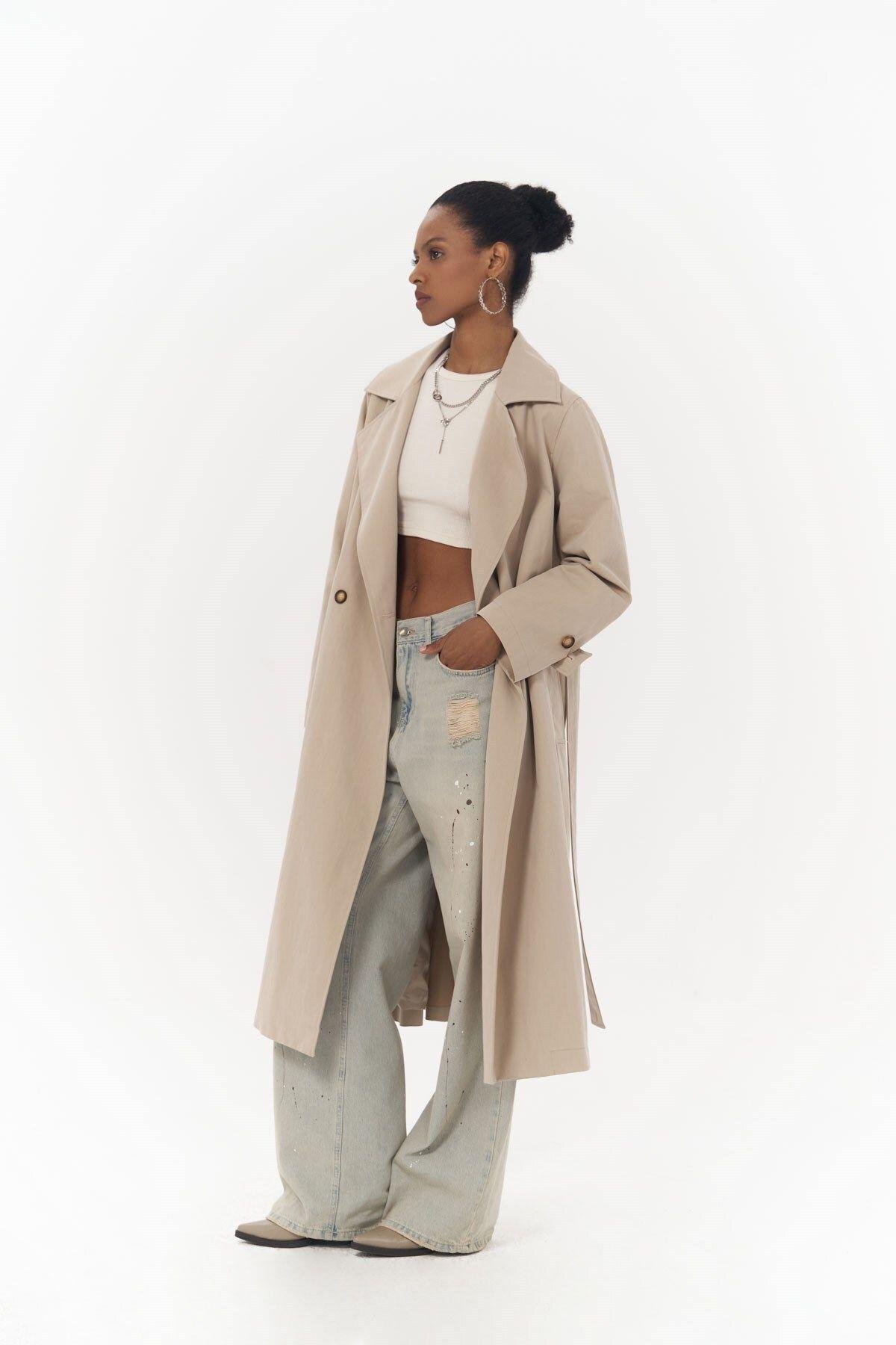Albany Beige Seasonal Trench Coat