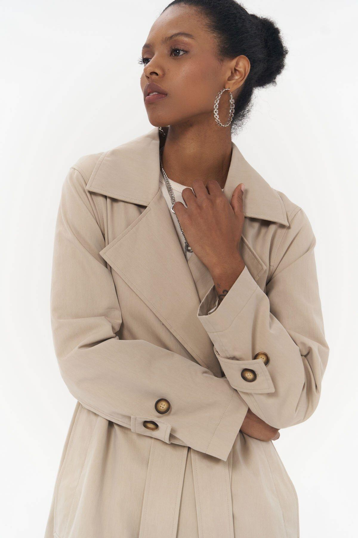 Albany Beige Seasonal Trench Coat