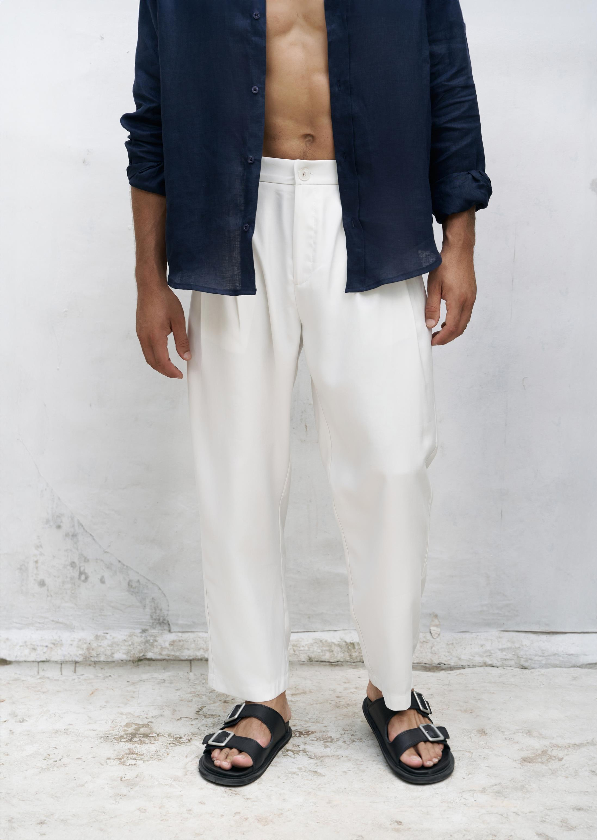 Ales Ekru Erkek Pantolon