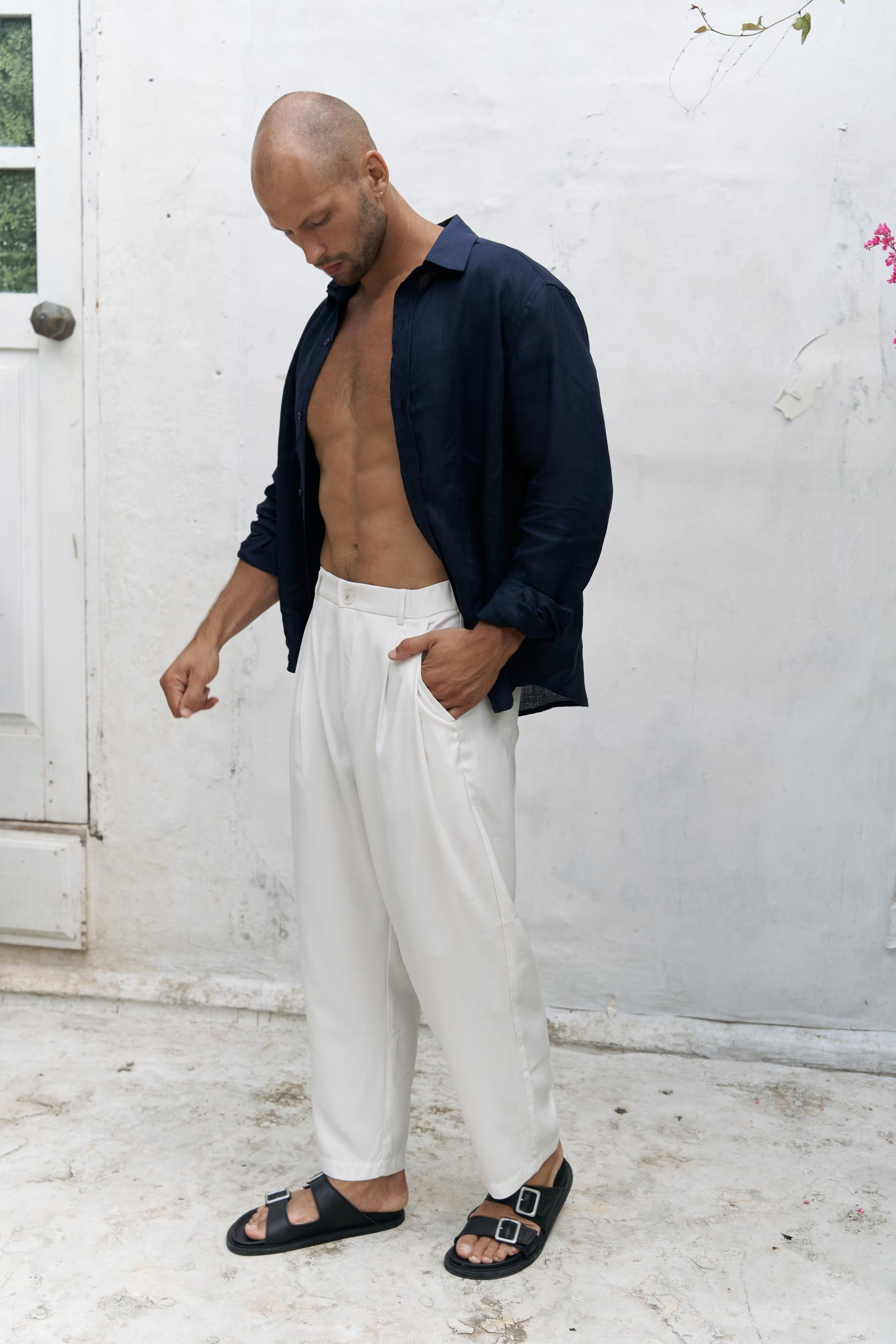 Ales Ekru Erkek Pantolon