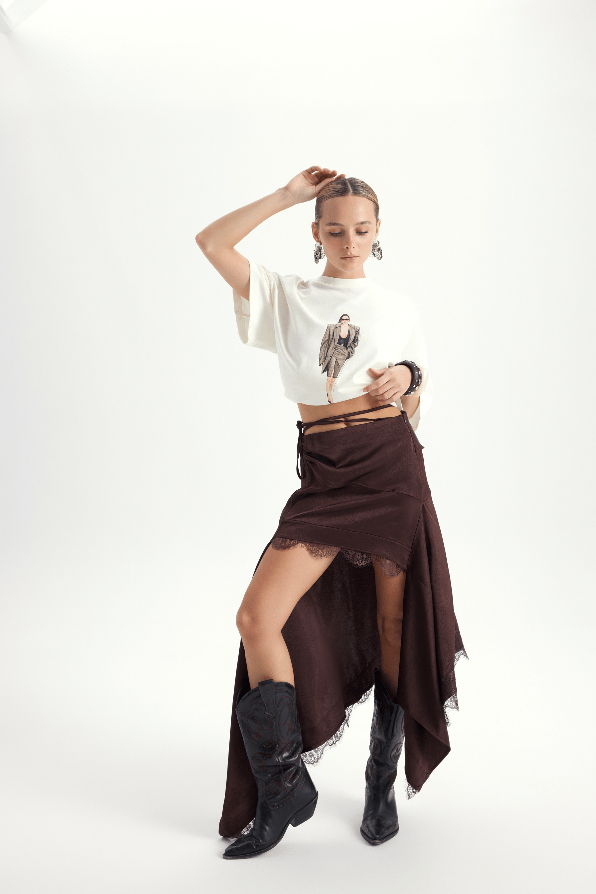 Alix Oversize Beyaz T-Shirt