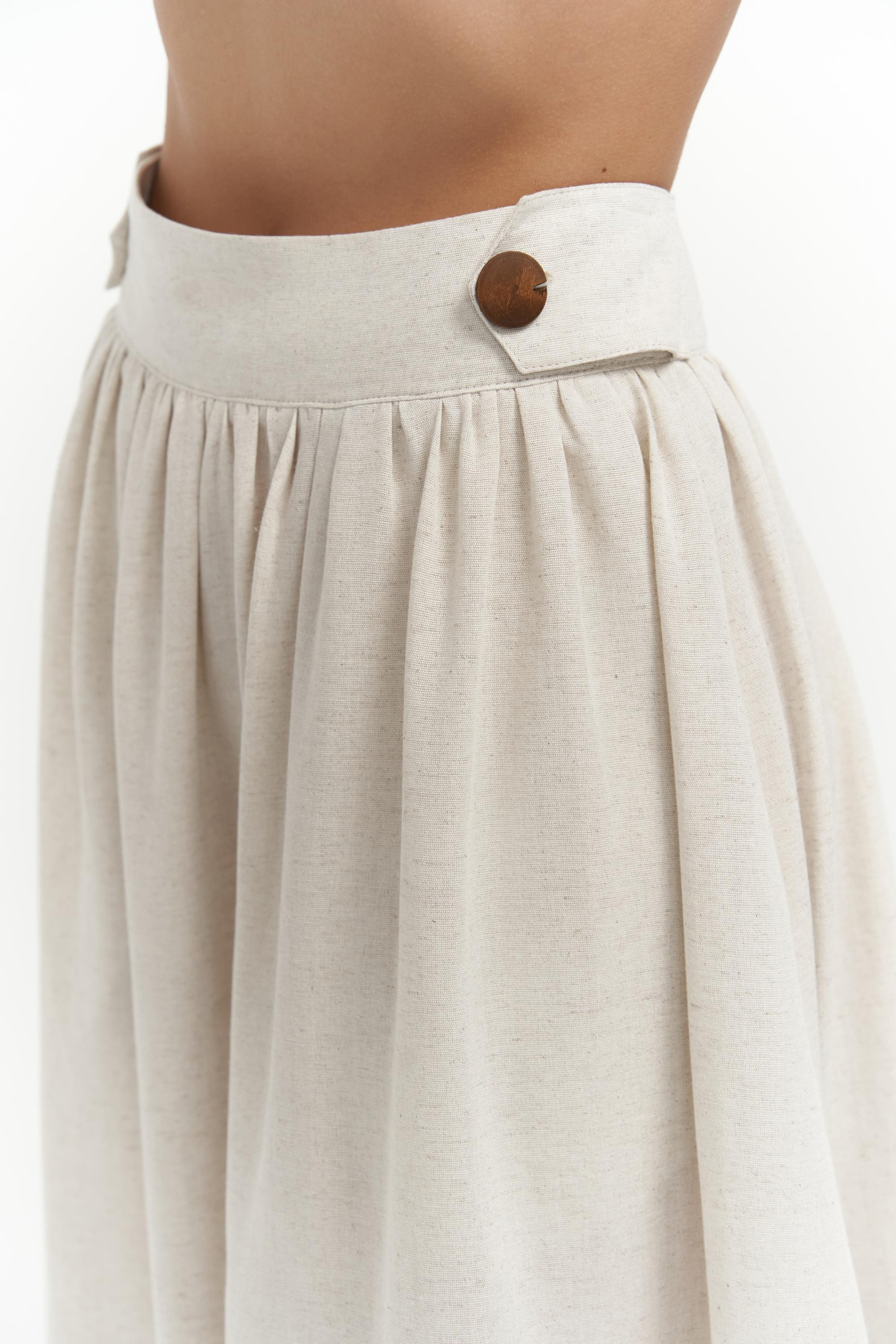 Ambra Bej Gömlek Etek Takım