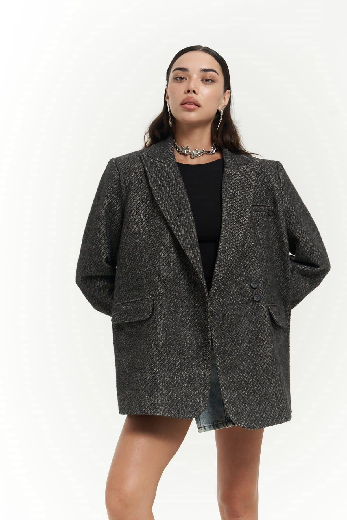 Anika Antrasit Blazer