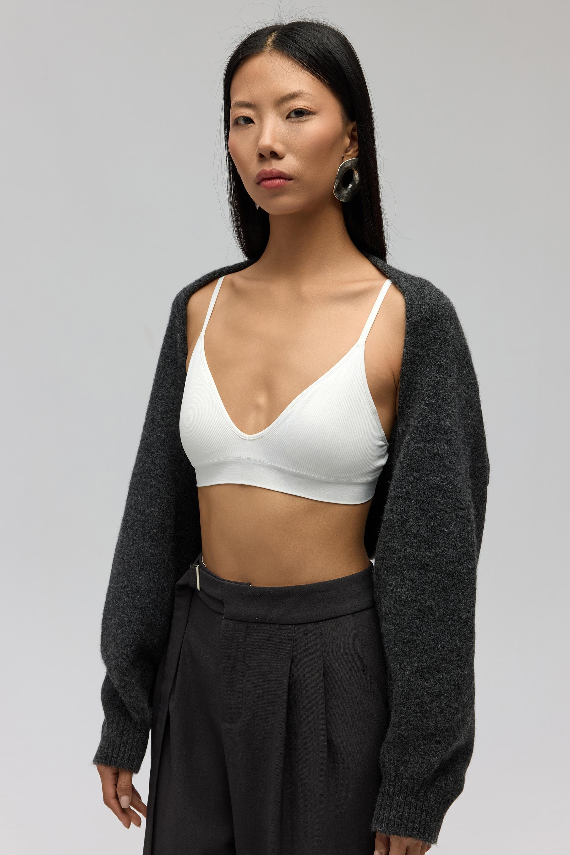 Ardor Uzun Kollu Antrasit Triko Bolero