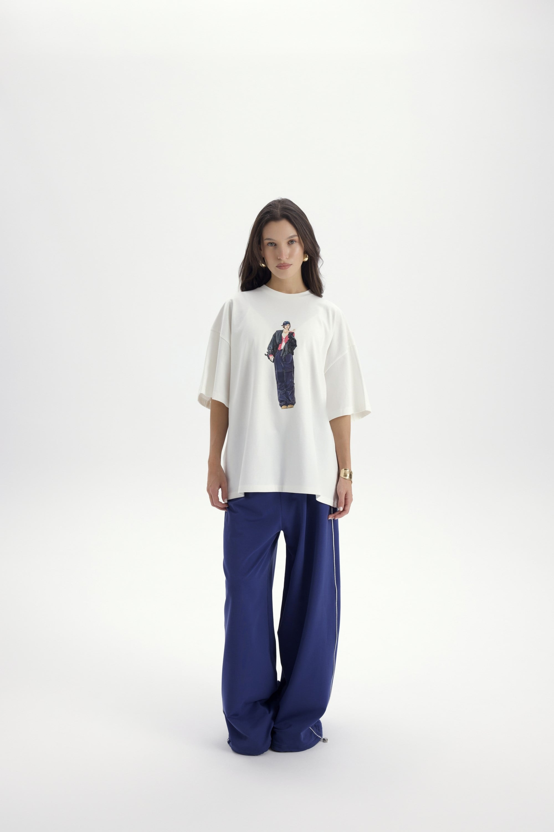 Arles İndigo T-Shirt Eşofman Takım